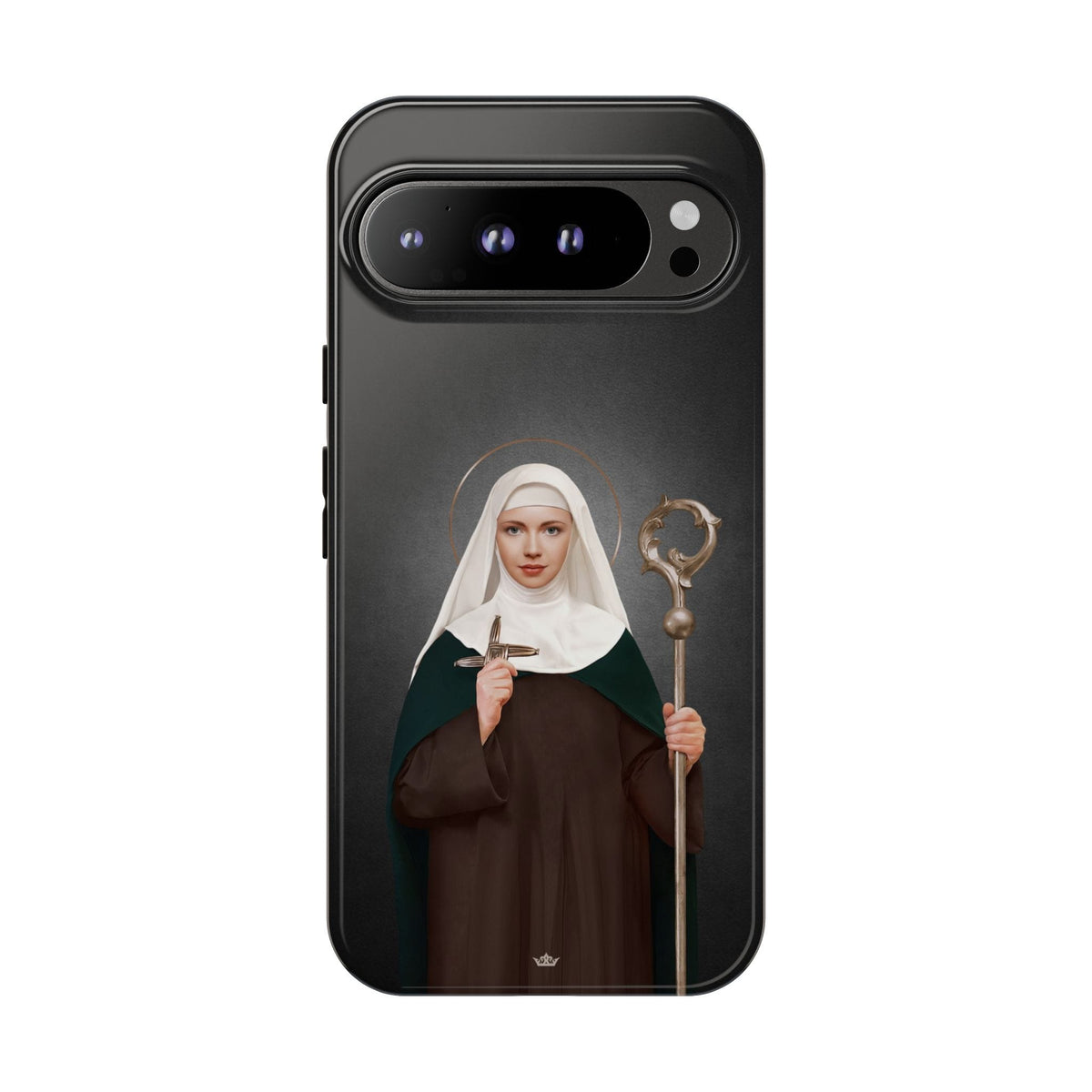 St. Brigid of Ireland Hard Phone Case (Dark) Copyright VENXARA