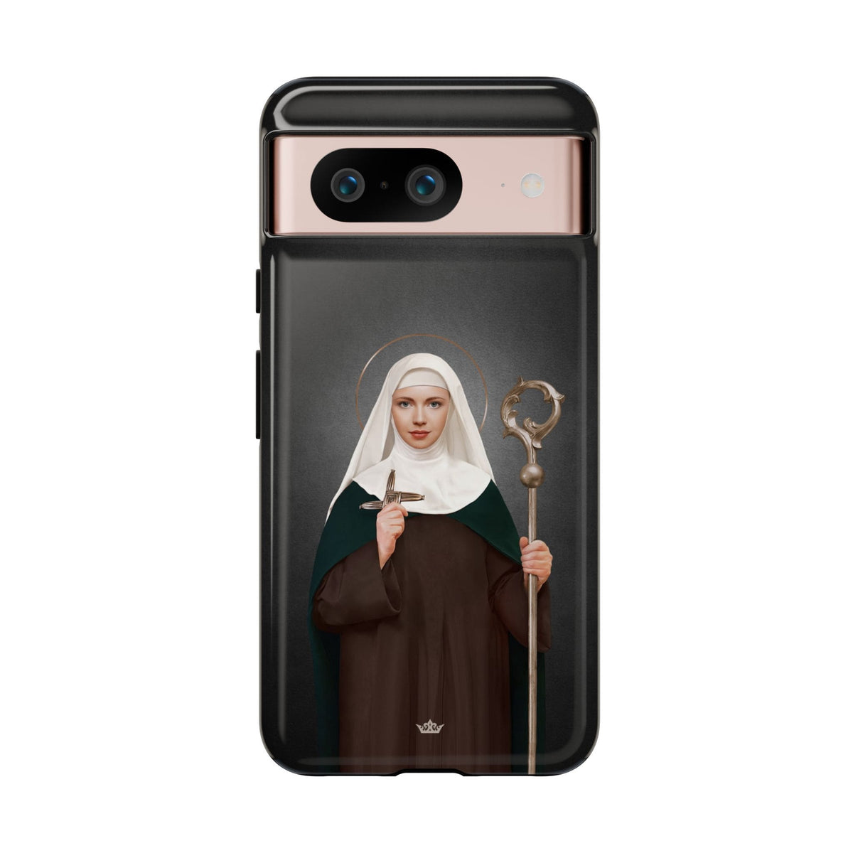 St. Brigid of Ireland Hard Phone Case (Dark) Copyright VENXARA