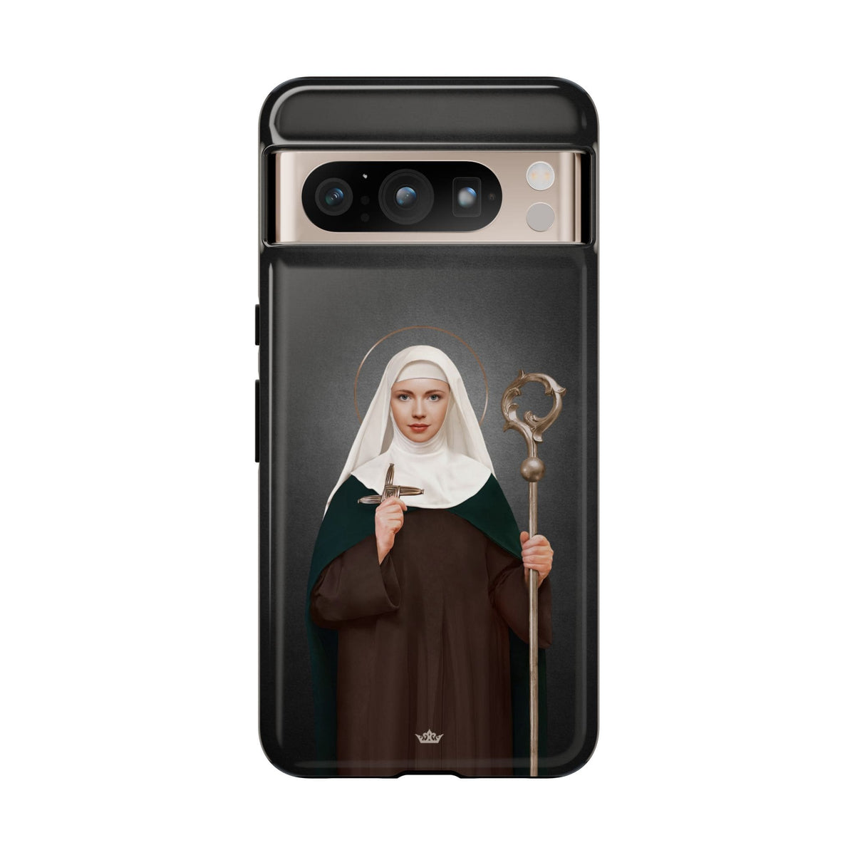 St. Brigid of Ireland Hard Phone Case (Dark) Copyright VENXARA