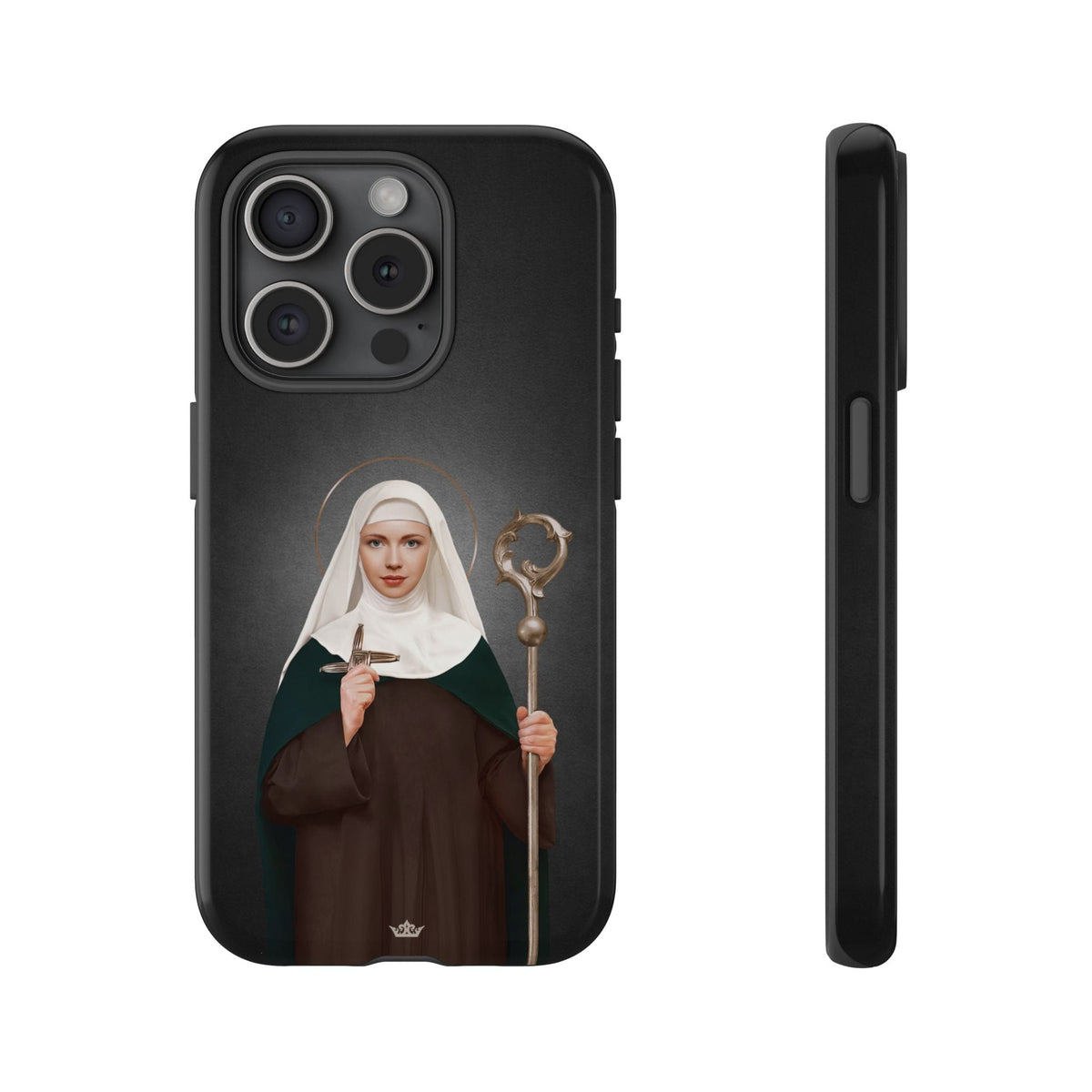 St. Brigid of Ireland Hard Phone Case (Dark) Copyright VENXARA