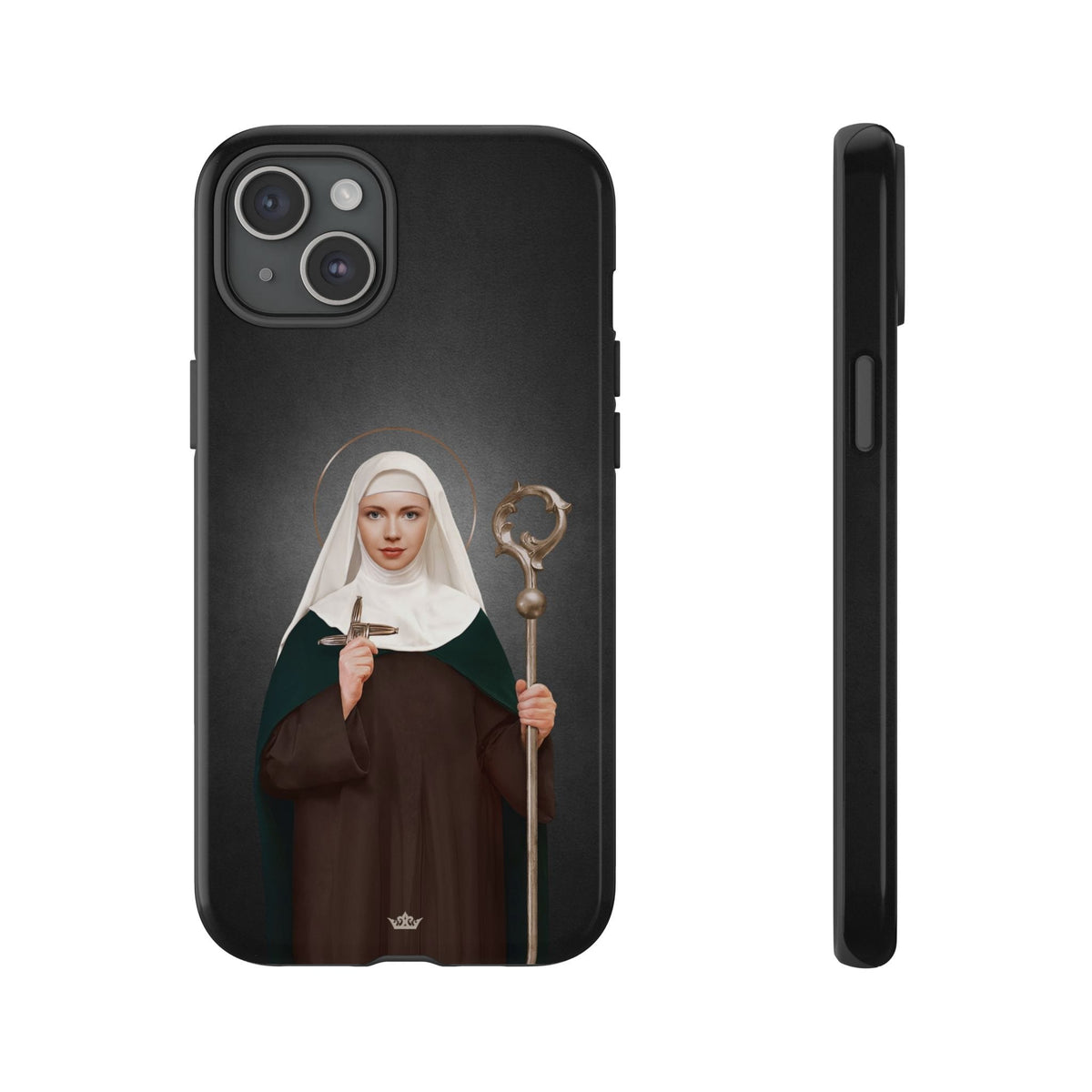 St. Brigid of Ireland Hard Phone Case (Dark) Copyright VENXARA