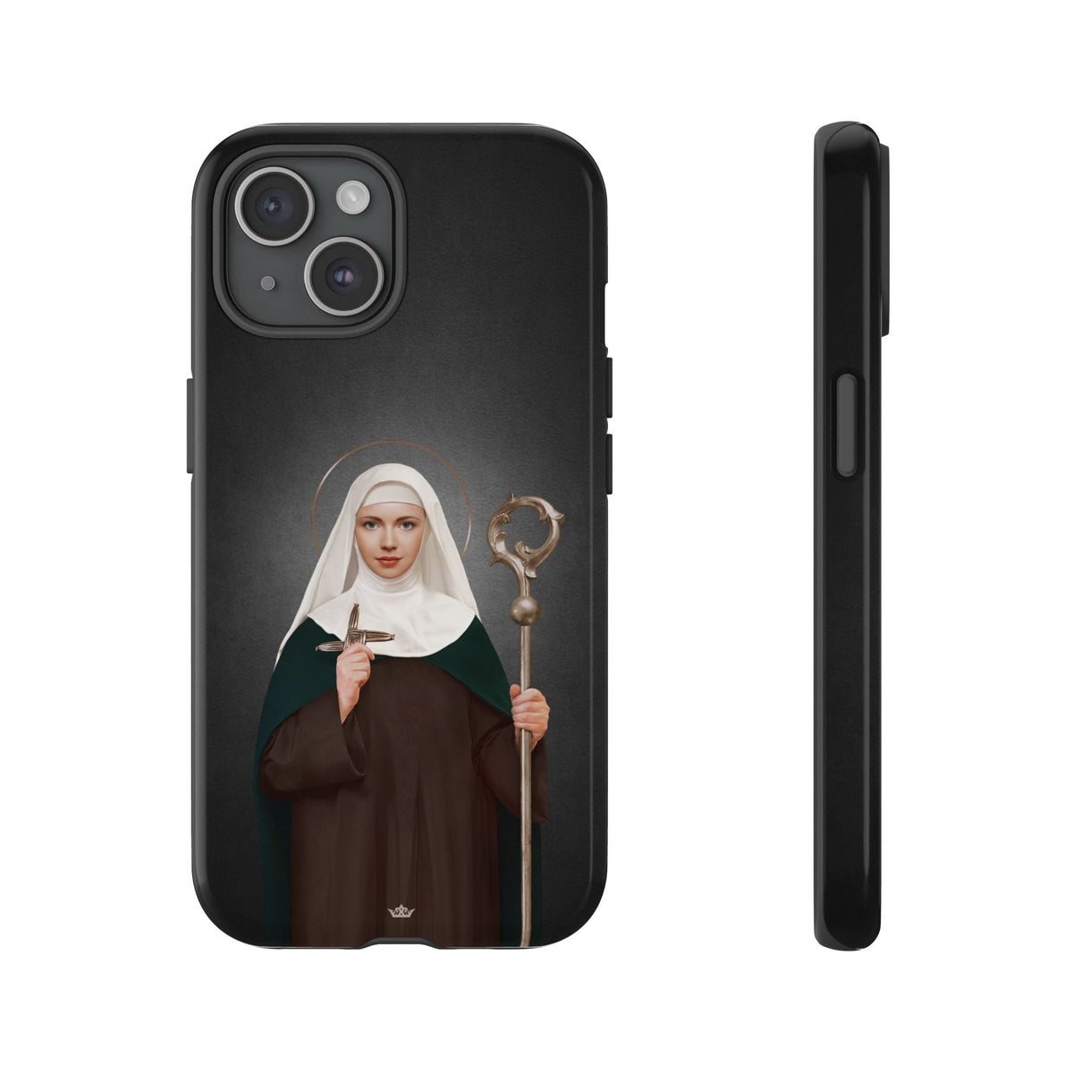 St. Brigid of Ireland Hard Phone Case (Dark) Copyright VENXARA