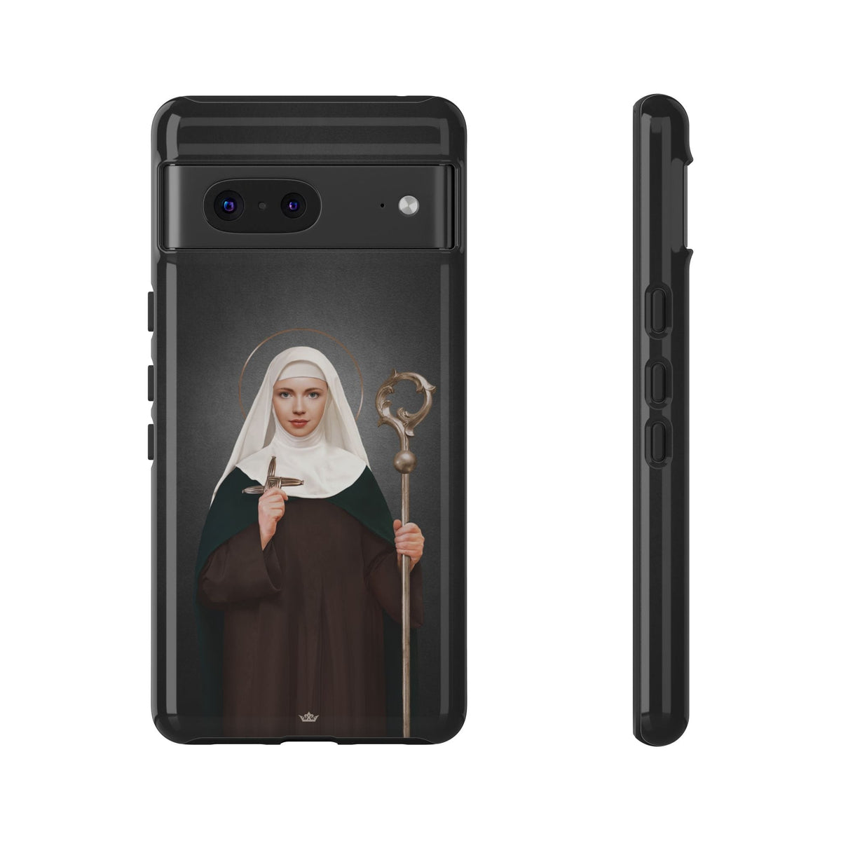 St. Brigid of Ireland Hard Phone Case (Dark) Copyright VENXARA