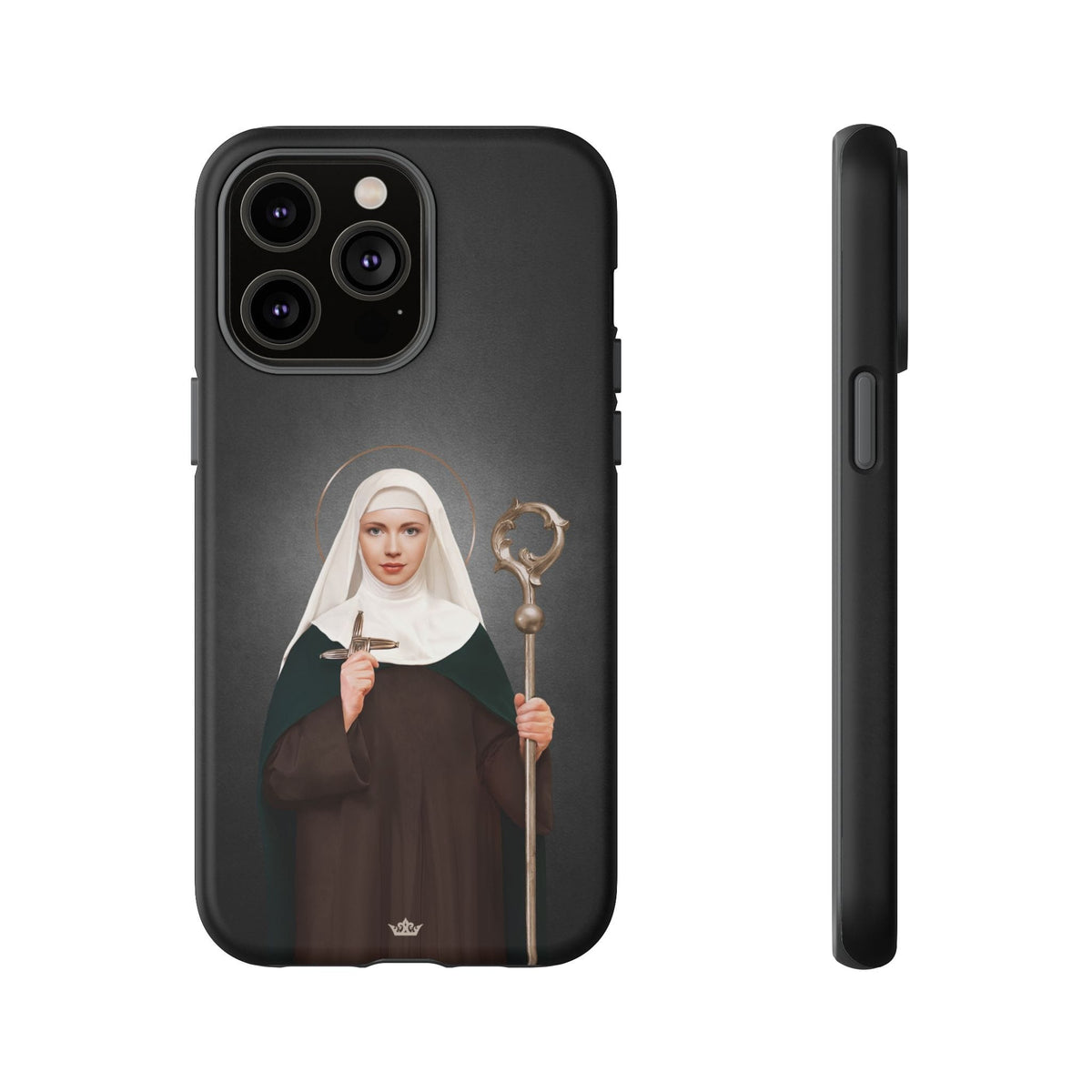 St. Brigid of Ireland Hard Phone Case (Dark) Copyright VENXARA