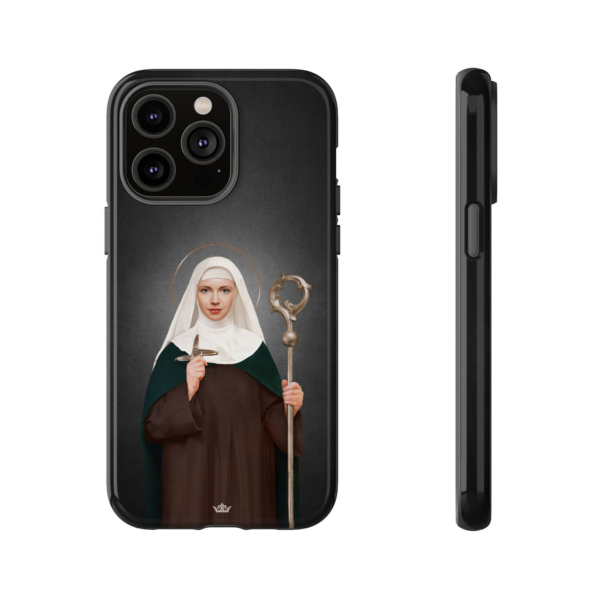 St. Brigid of Ireland Hard Phone Case (Dark) Copyright VENXARA