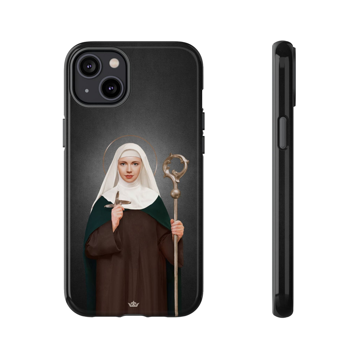 St. Brigid of Ireland Hard Phone Case (Dark) Copyright VENXARA