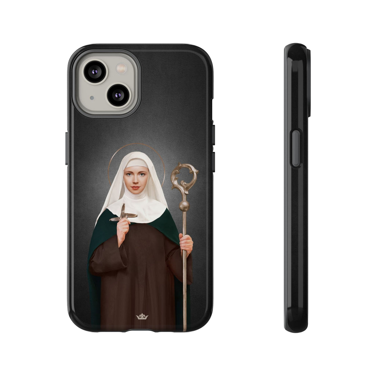 St. Brigid of Ireland Hard Phone Case (Dark) Copyright VENXARA
