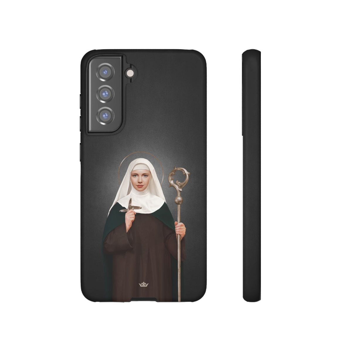 St. Brigid of Ireland Hard Phone Case (Dark) Copyright VENXARA