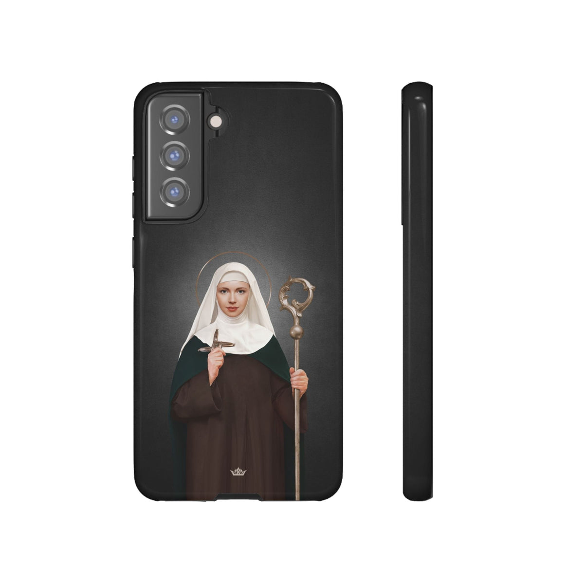 St. Brigid of Ireland Hard Phone Case (Dark) Copyright VENXARA