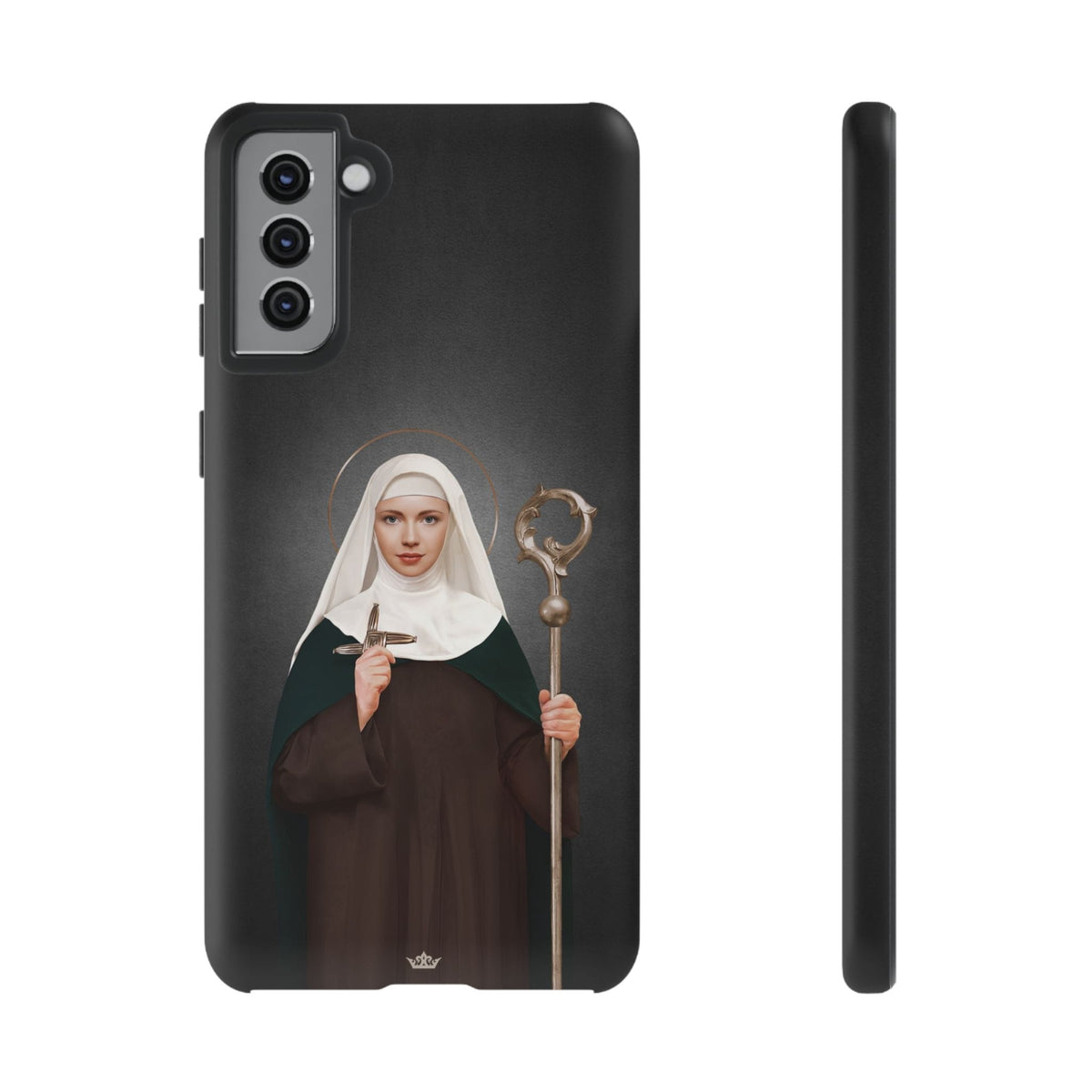 St. Brigid of Ireland Hard Phone Case (Dark) Copyright VENXARA