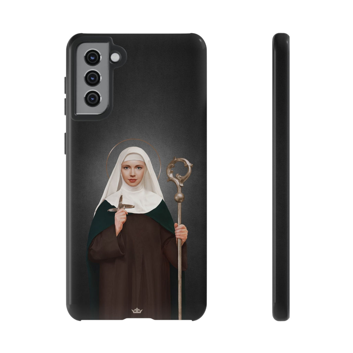St. Brigid of Ireland Hard Phone Case (Dark) Copyright VENXARA