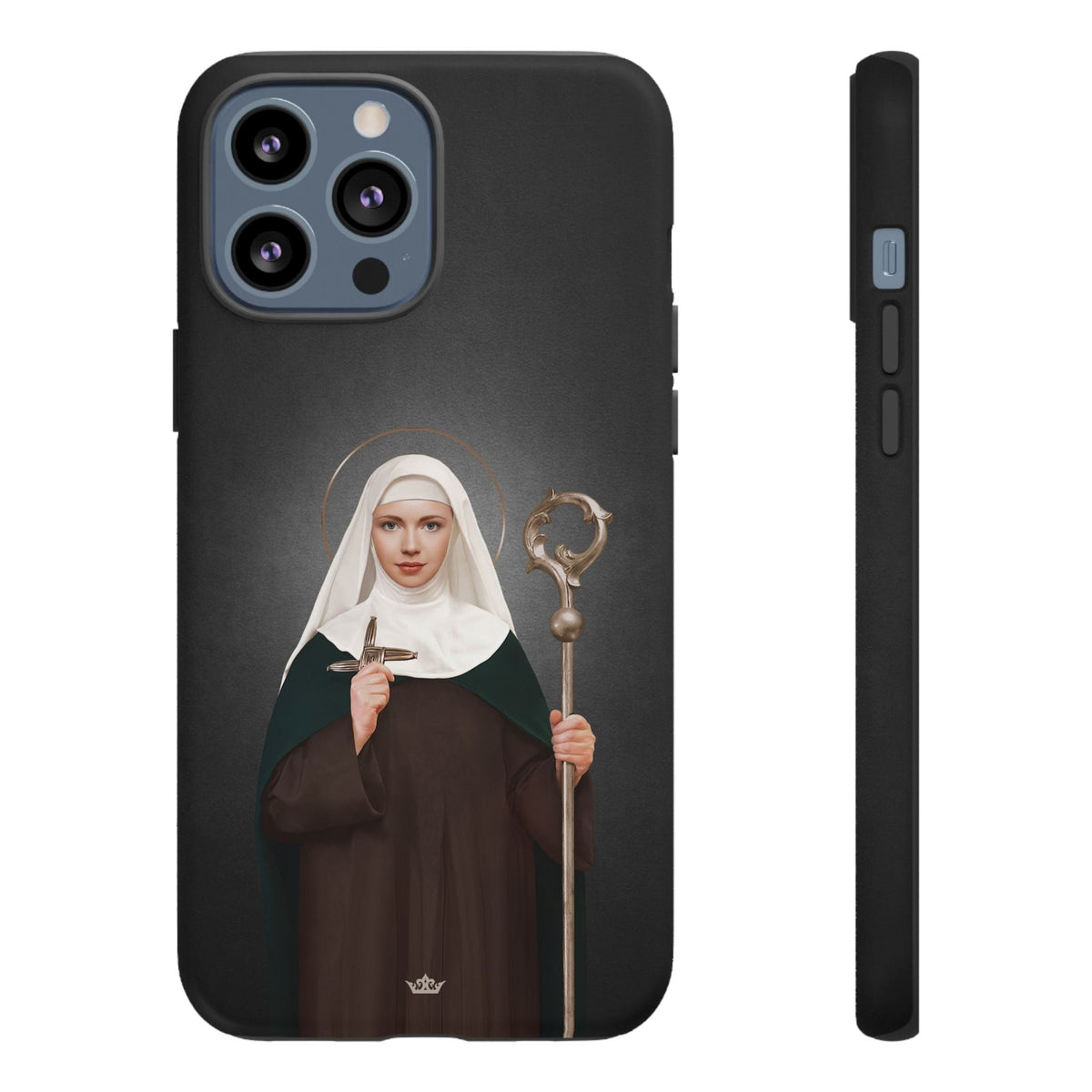 St. Brigid of Ireland Hard Phone Case (Dark) Copyright VENXARA