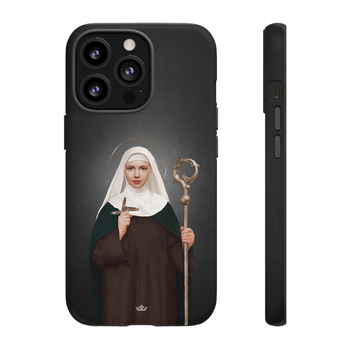 St. Brigid of Ireland Hard Phone Case (Dark) Copyright VENXARA