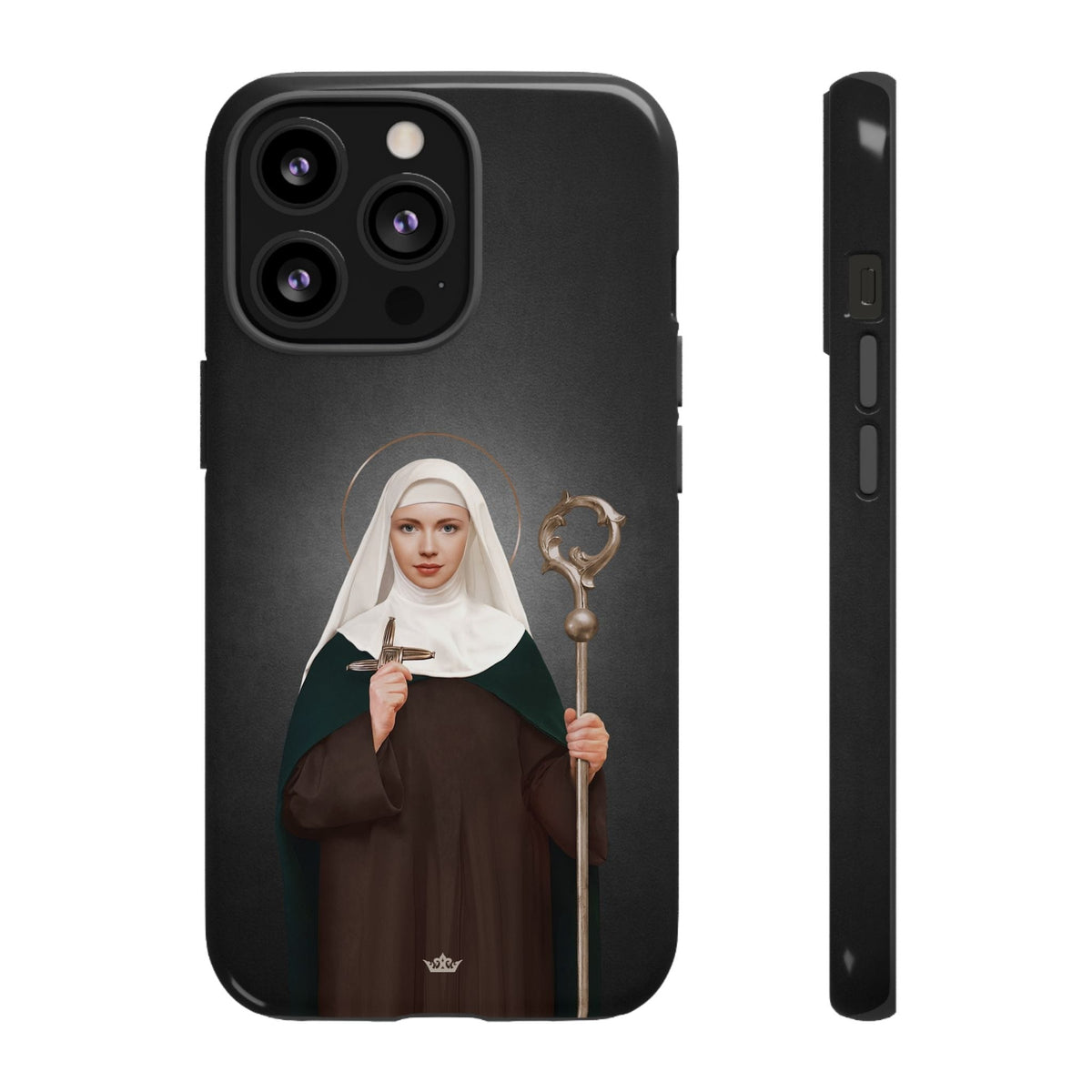 St. Brigid of Ireland Hard Phone Case (Dark) Copyright VENXARA