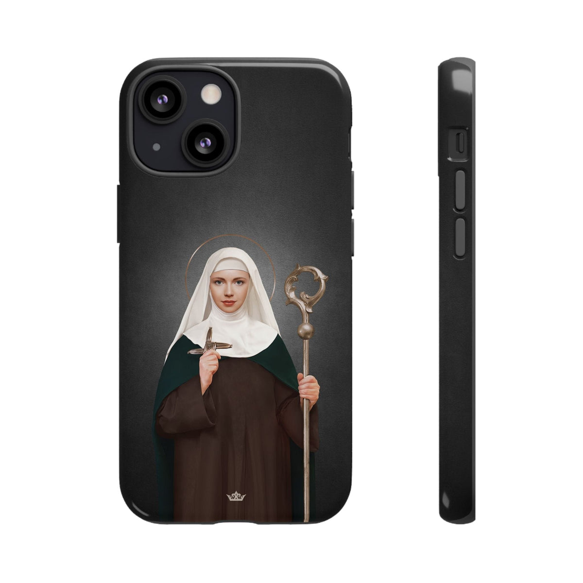 St. Brigid of Ireland Hard Phone Case (Dark) Copyright VENXARA