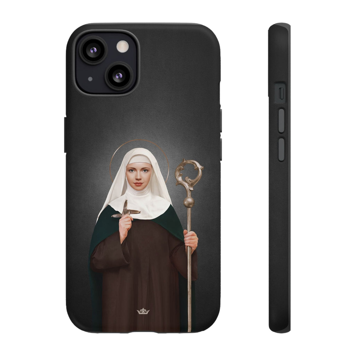 St. Brigid of Ireland Hard Phone Case (Dark) Copyright VENXARA