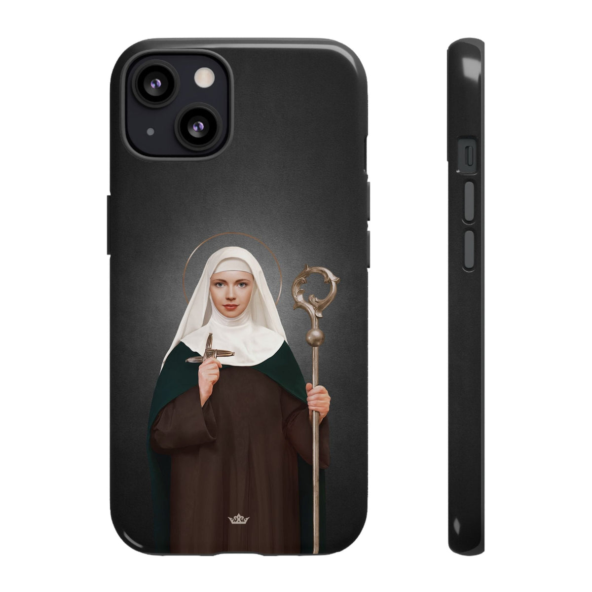 St. Brigid of Ireland Hard Phone Case (Dark) Copyright VENXARA
