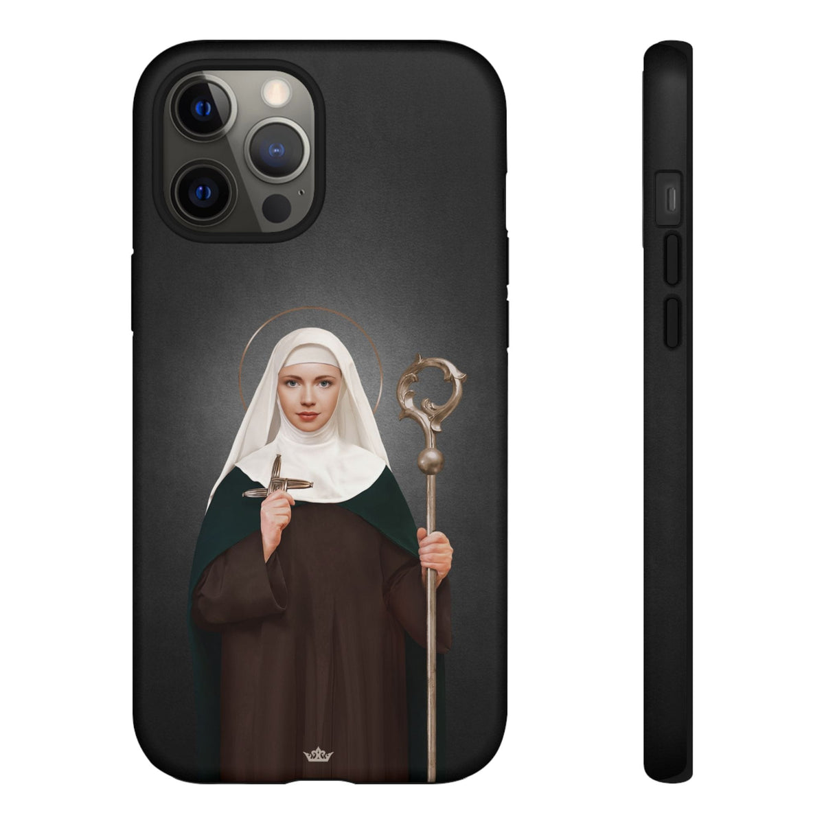 St. Brigid of Ireland Hard Phone Case (Dark) Copyright VENXARA