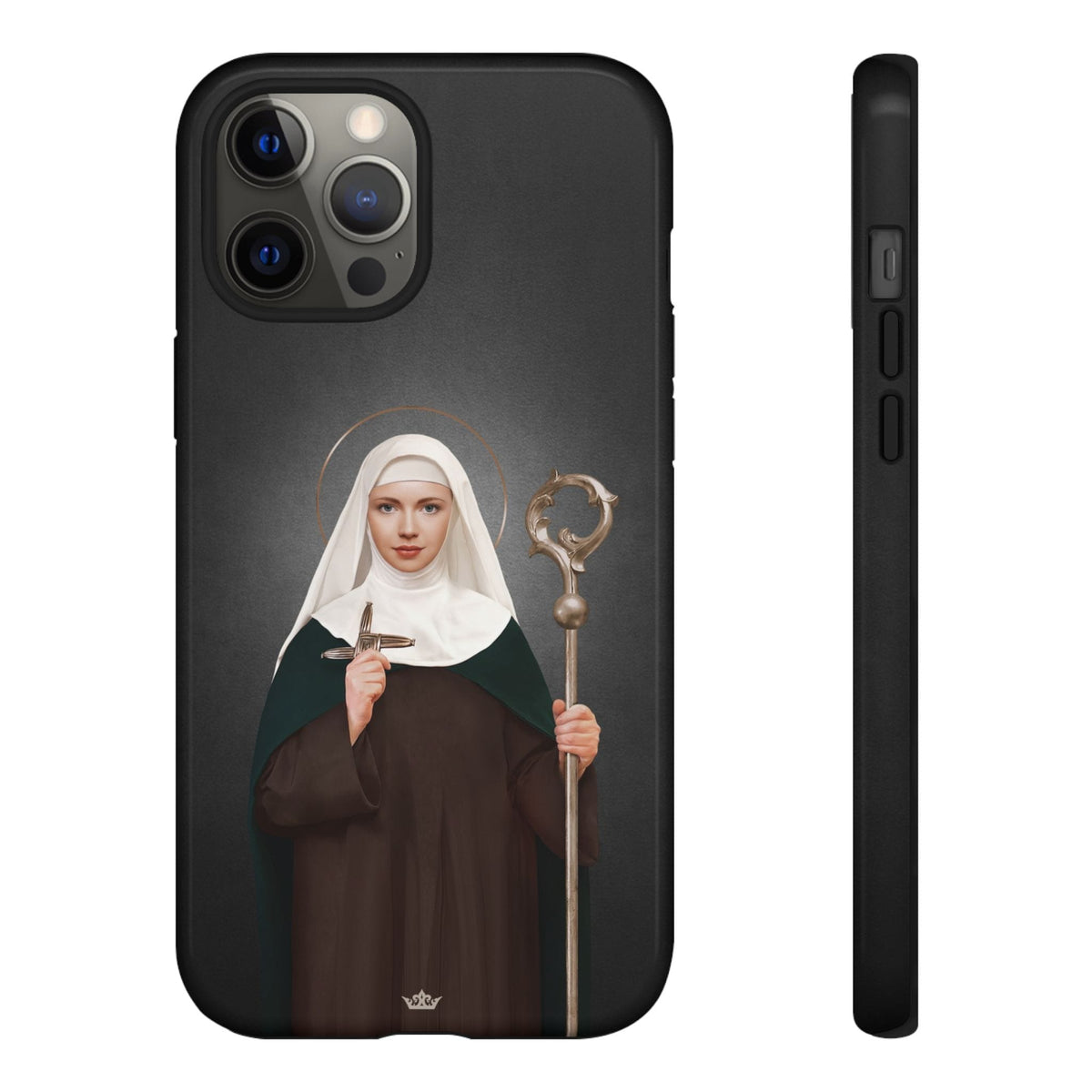 St. Brigid of Ireland Hard Phone Case (Dark) Copyright VENXARA