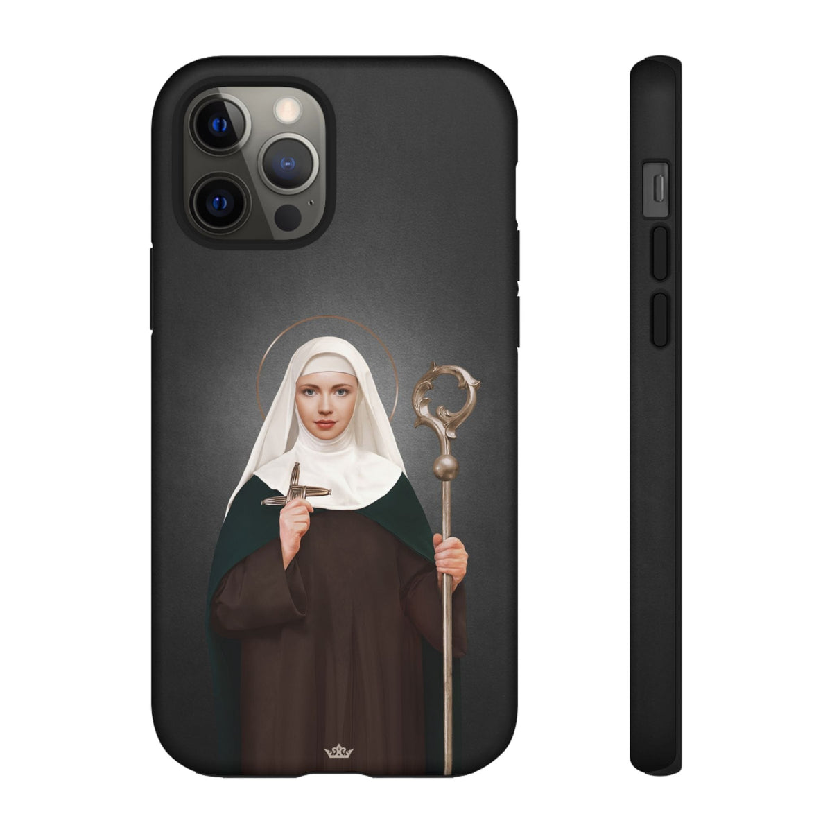 St. Brigid of Ireland Hard Phone Case (Dark) Copyright VENXARA