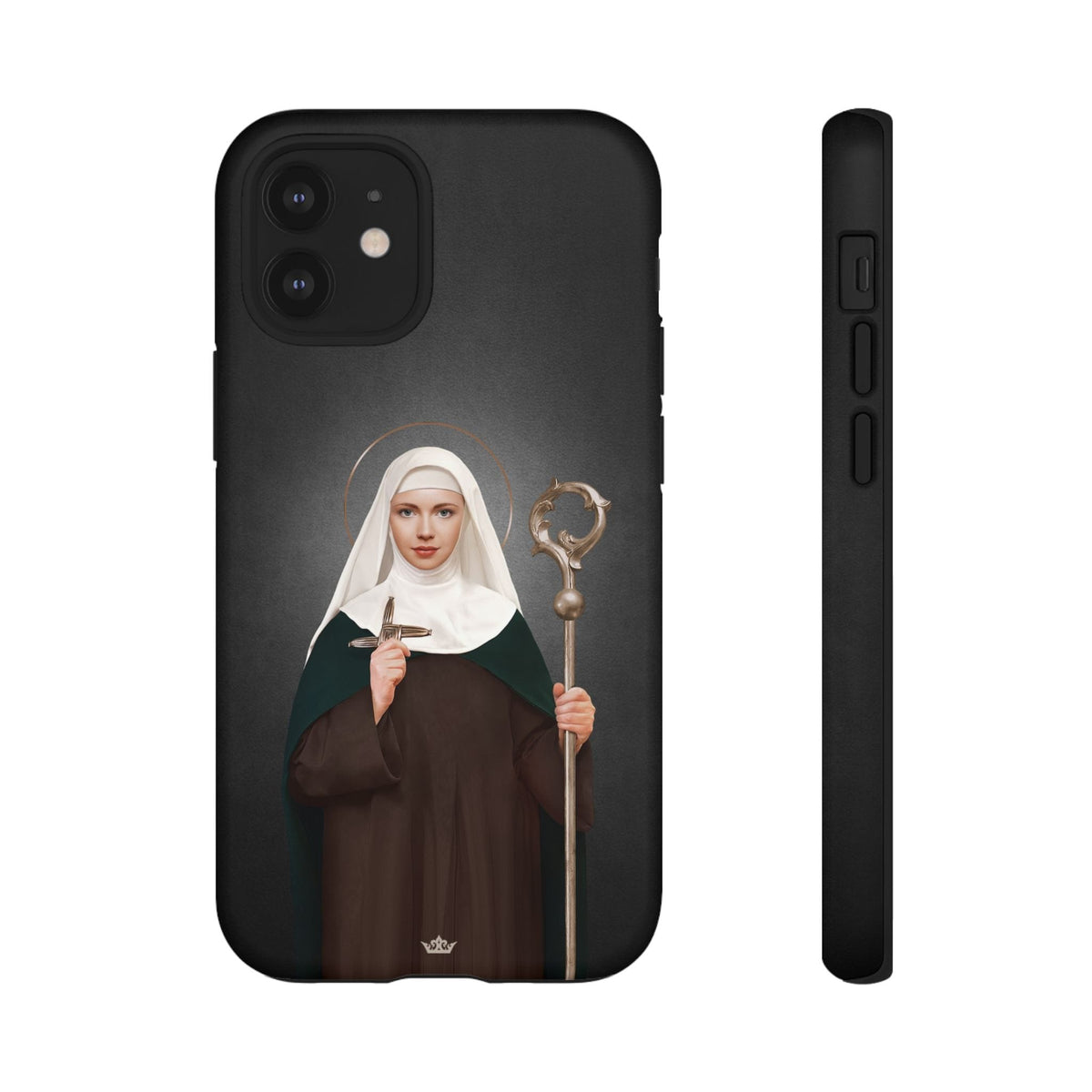 St. Brigid of Ireland Hard Phone Case (Dark) Copyright VENXARA