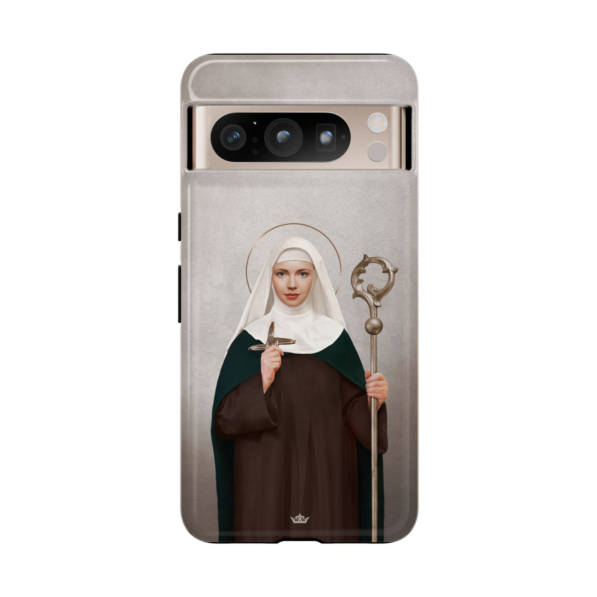 St. Brigid of Ireland Hard Phone Case (Light) Copyright VENXARA