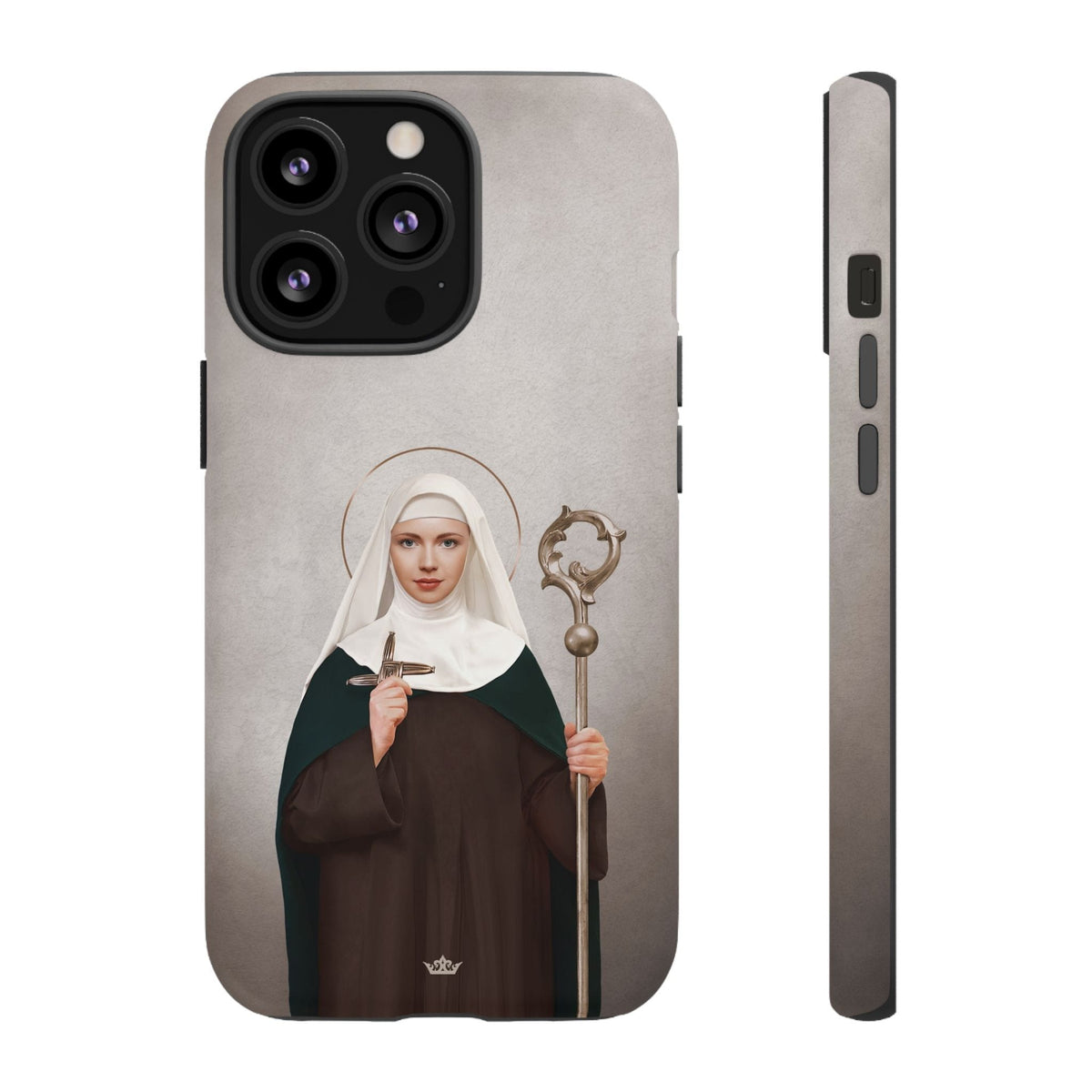St. Brigid of Ireland Hard Phone Case (Light) Copyright VENXARA