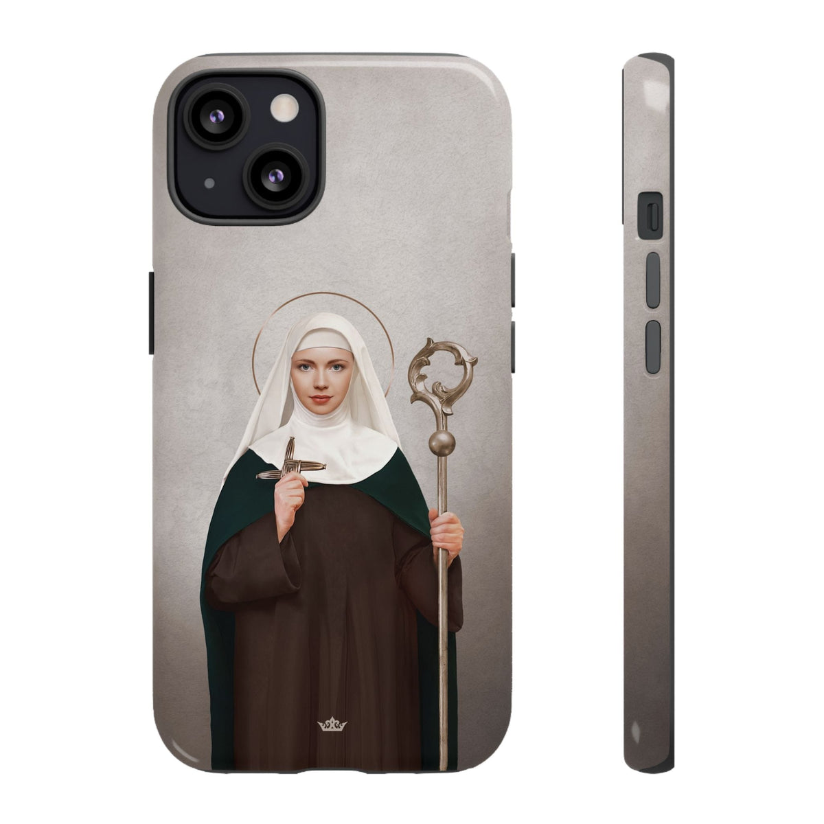 St. Brigid of Ireland Hard Phone Case (Light) Copyright VENXARA