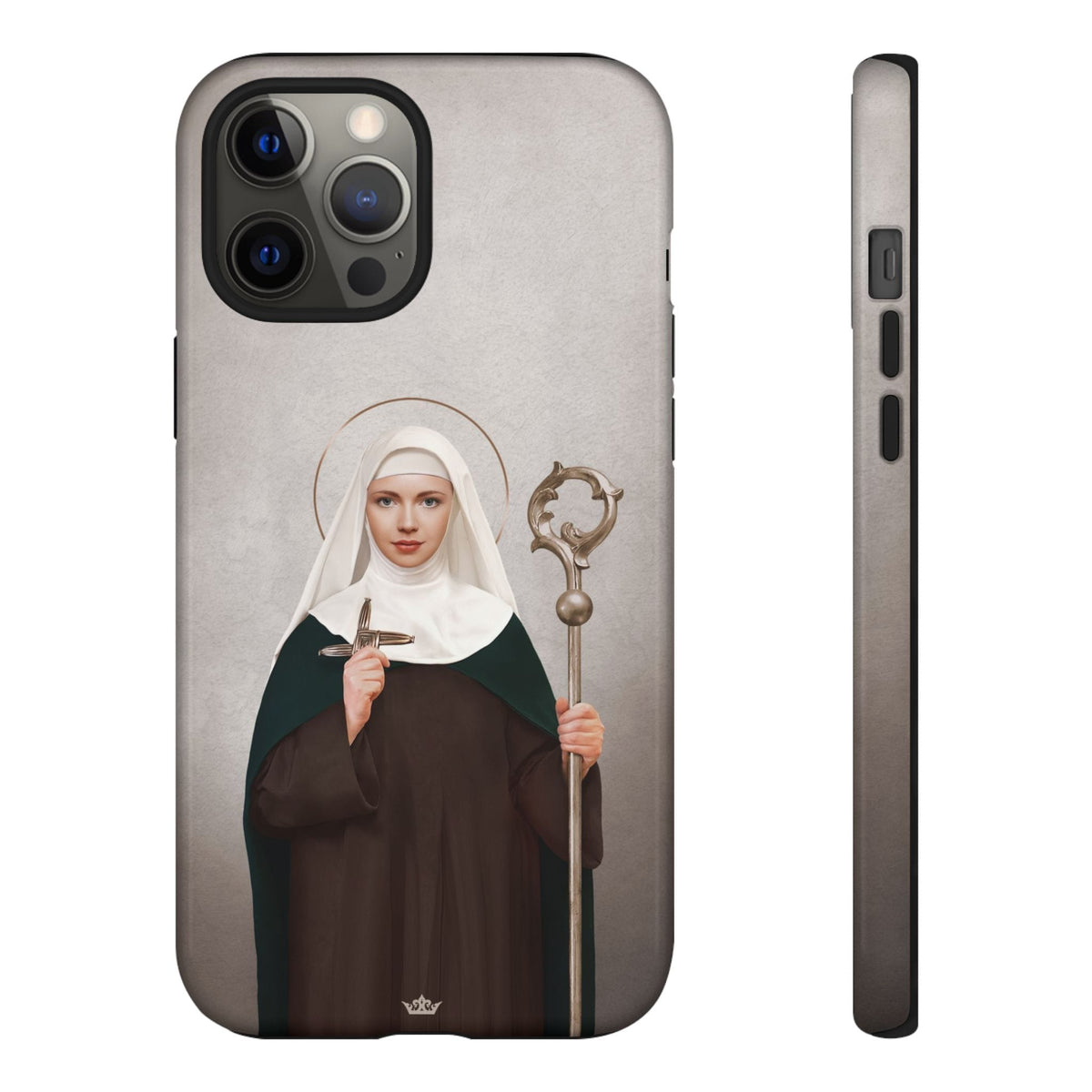 St. Brigid of Ireland Hard Phone Case (Light) Copyright VENXARA