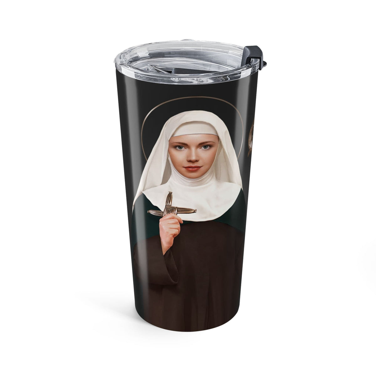St. Brigid of Ireland Lord's Prayer Tumbler (Ash 20 oz) Copyright VENXARA
