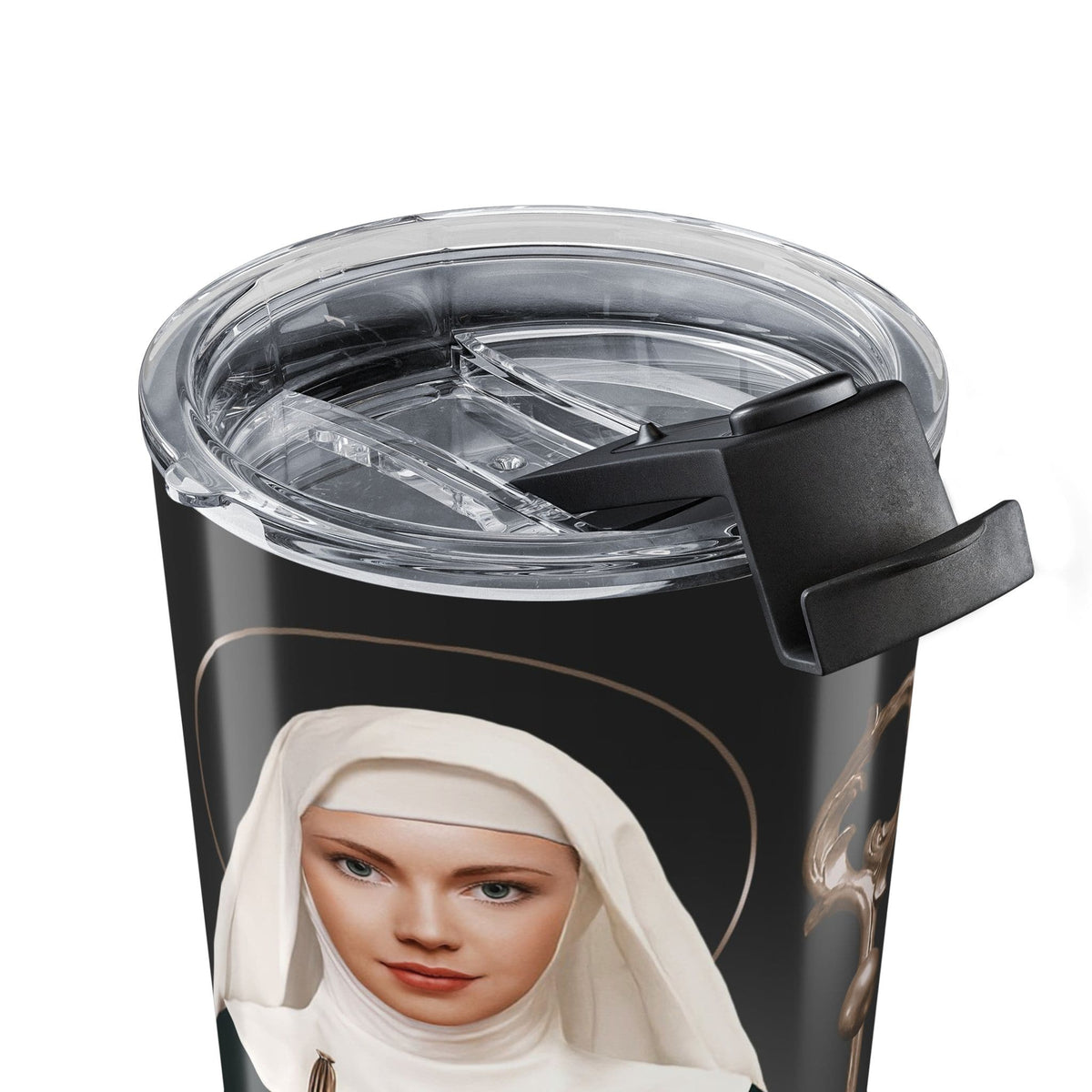 St. Brigid of Ireland Lord's Prayer Tumbler (Ash 20 oz) Copyright VENXARA
