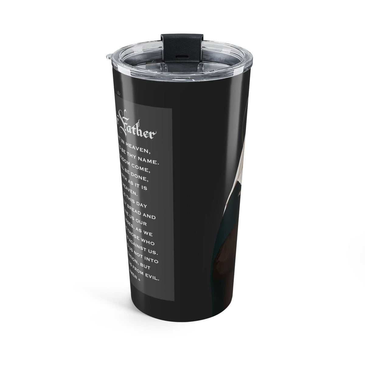 St. Brigid of Ireland Lord's Prayer Tumbler (Ash 20 oz) Copyright VENXARA