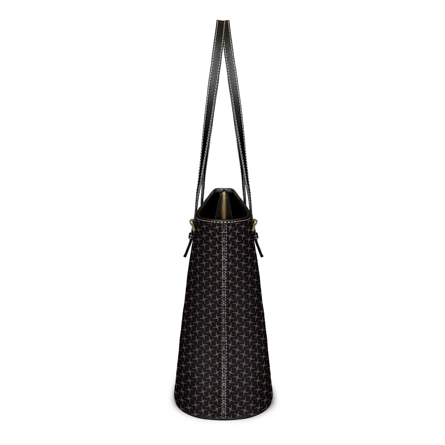 St. Brigid of Ireland Medallion Crosses Tote Bag (Black) - VENXARA®