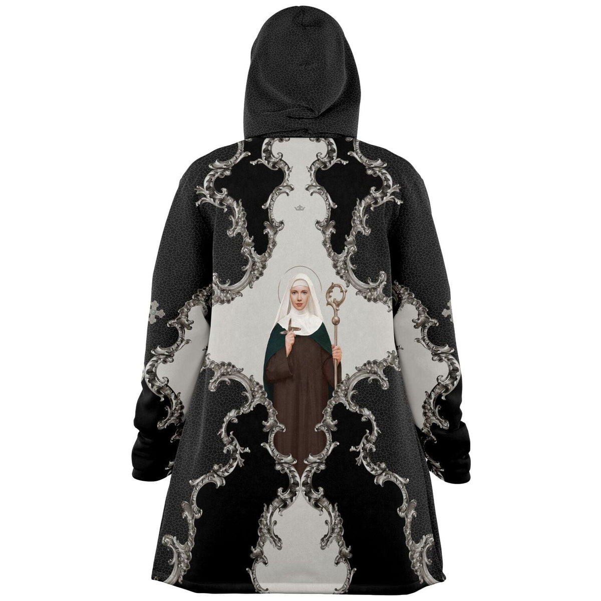 St. Brigid of Ireland Microfleece Cloak (Baroque Leopard) Copyright VENXARA