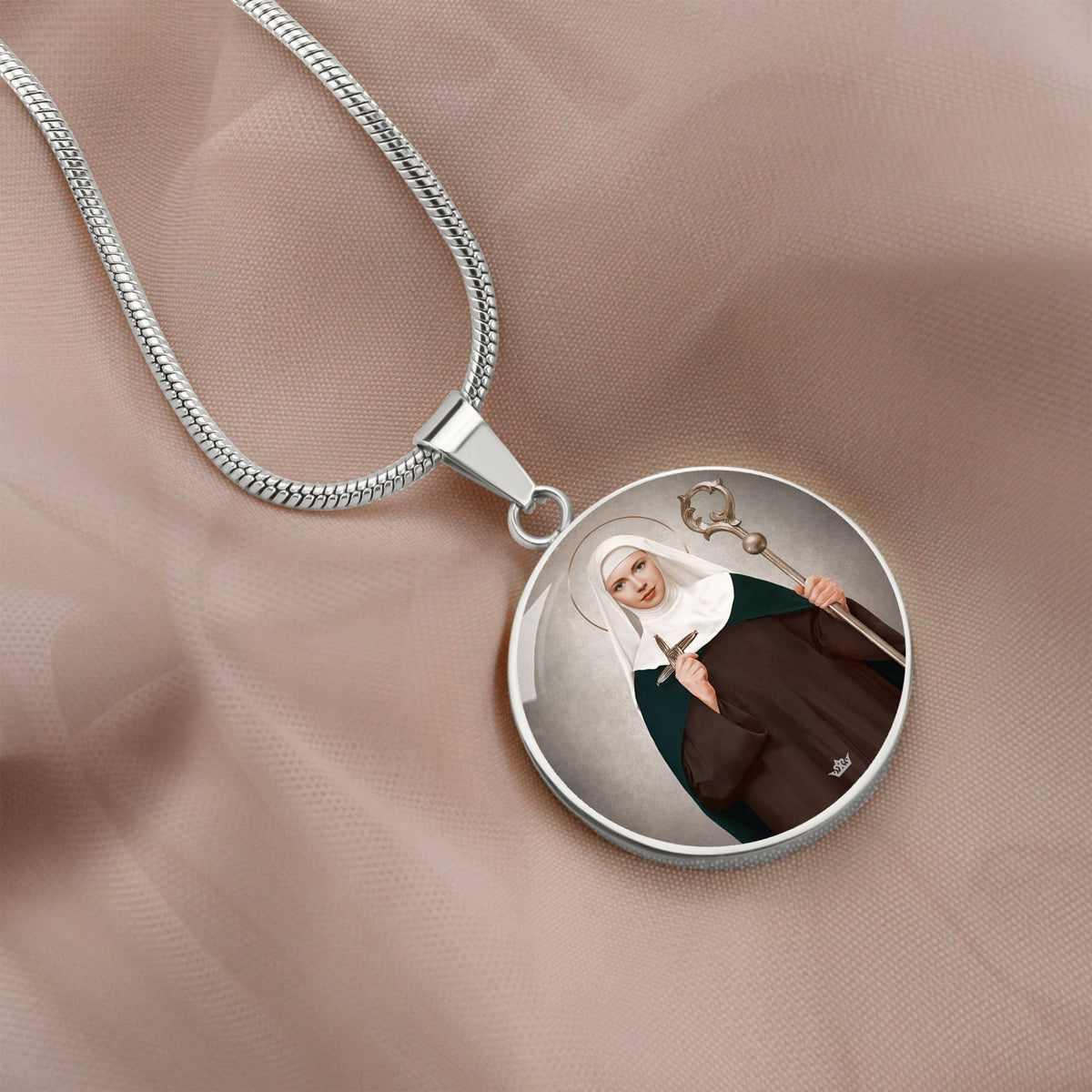 St. Brigid of Ireland Pendant Necklace Copyright VENXARA