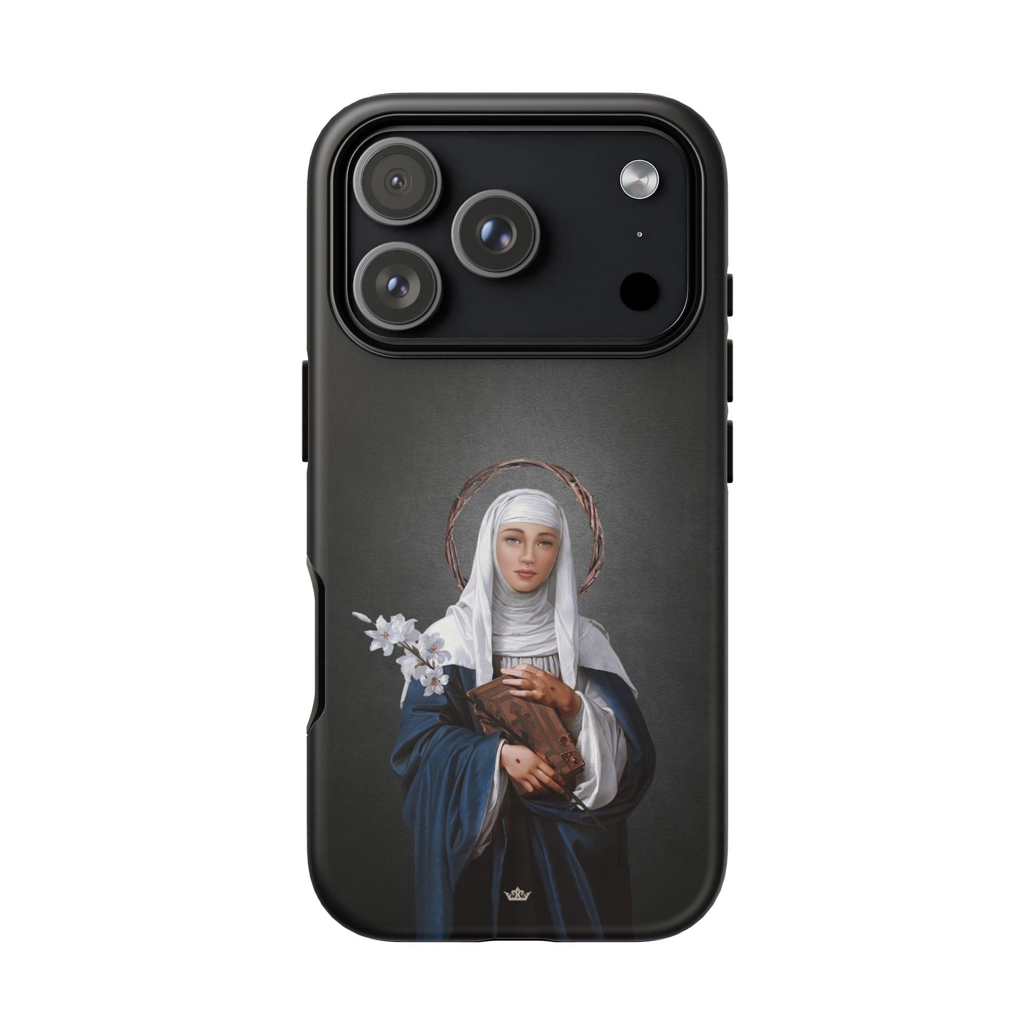St. Catherine of Siena Hard Phone Case (Dark) Copyright VENXARA
