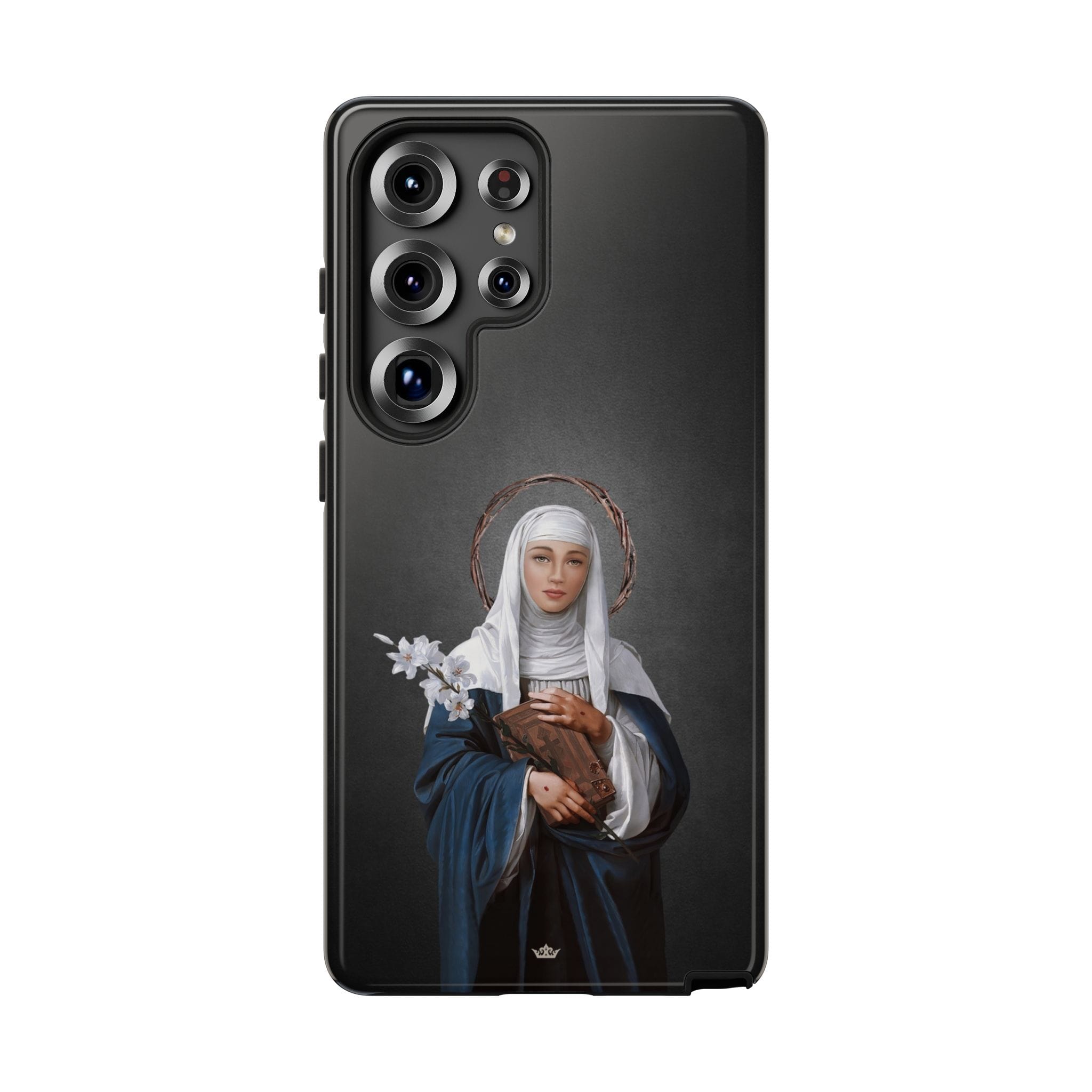 St. Catherine of Siena Hard Phone Case (Dark) Copyright VENXARA