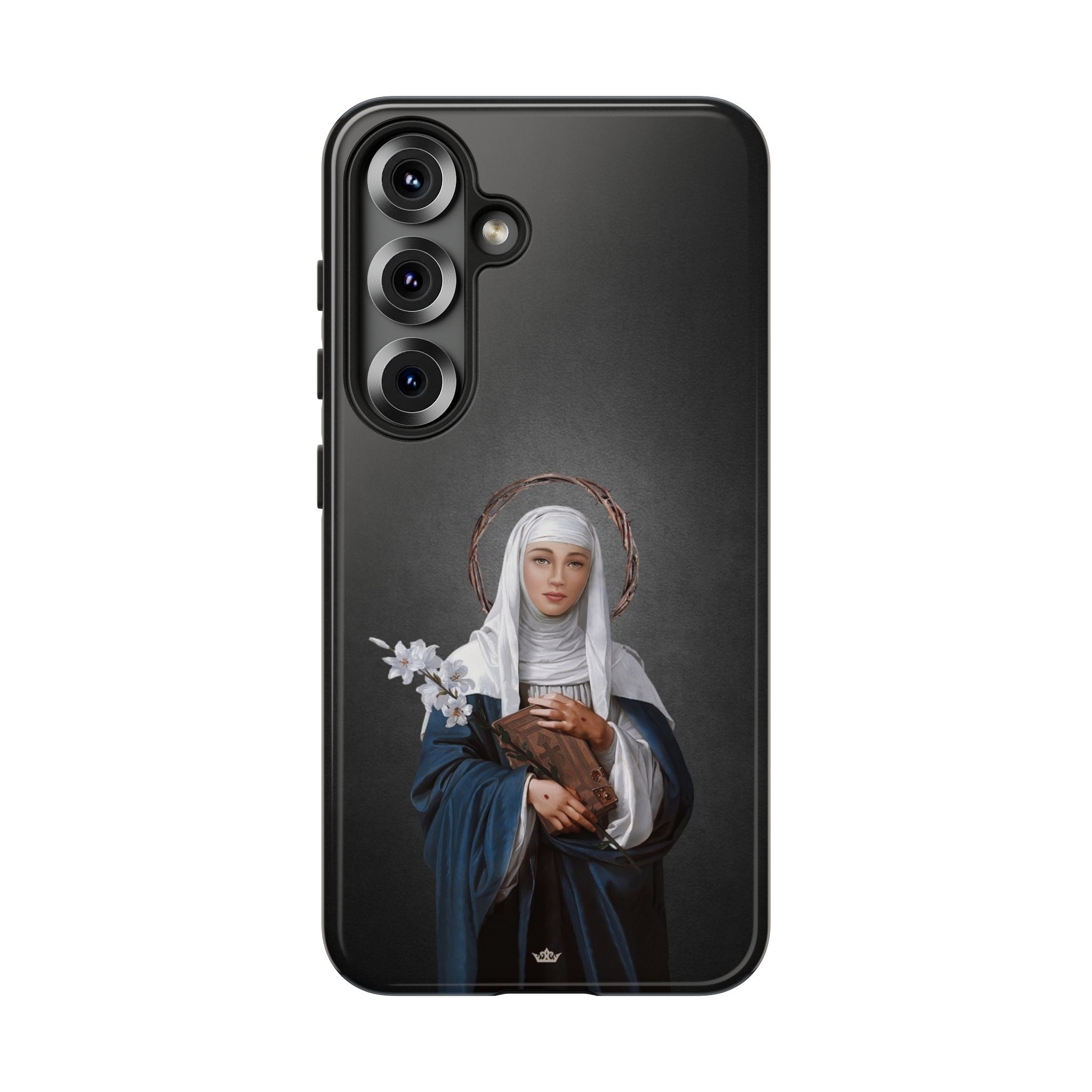 St. Catherine of Siena Hard Phone Case (Dark) Copyright VENXARA