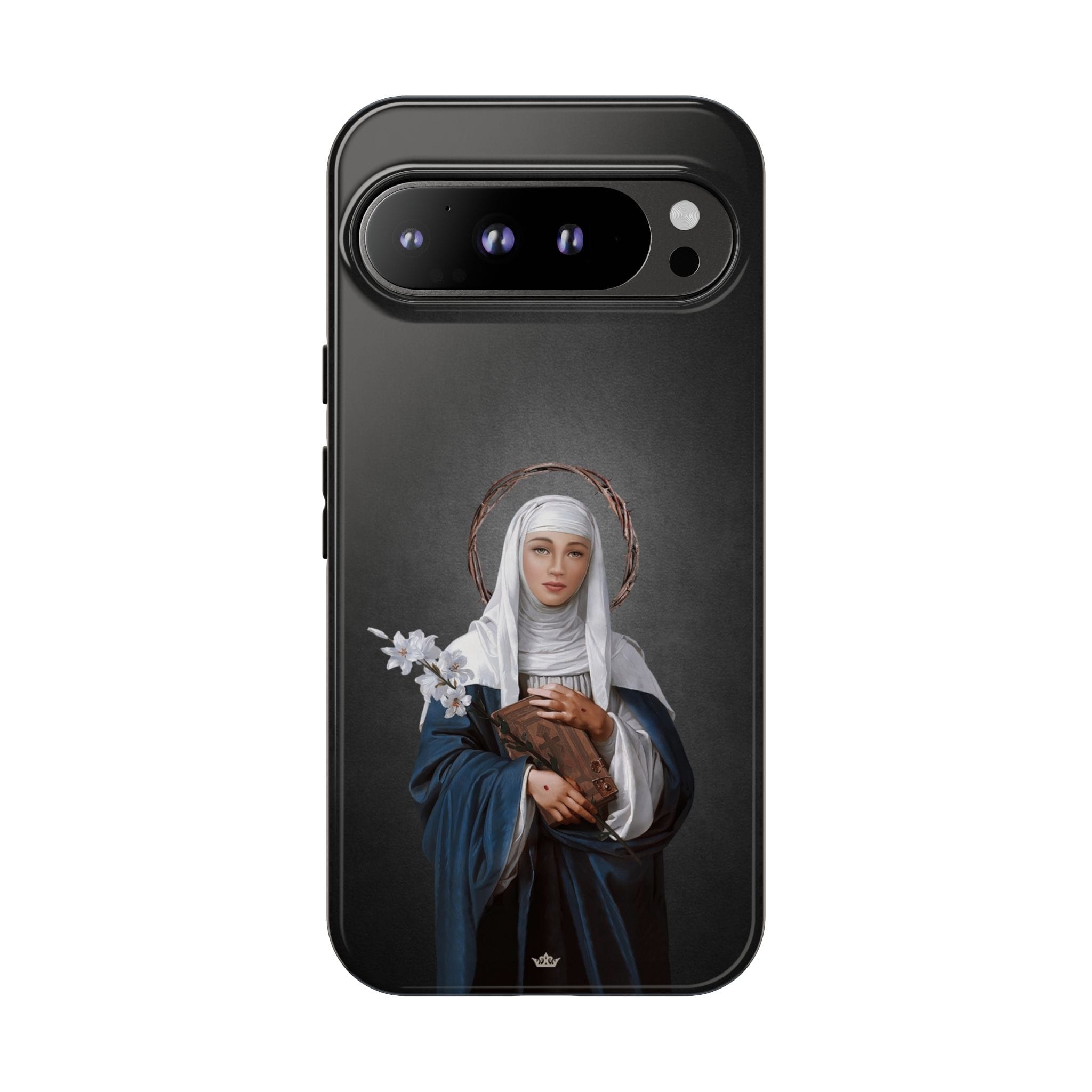 St. Catherine of Siena Hard Phone Case (Dark) Copyright VENXARA