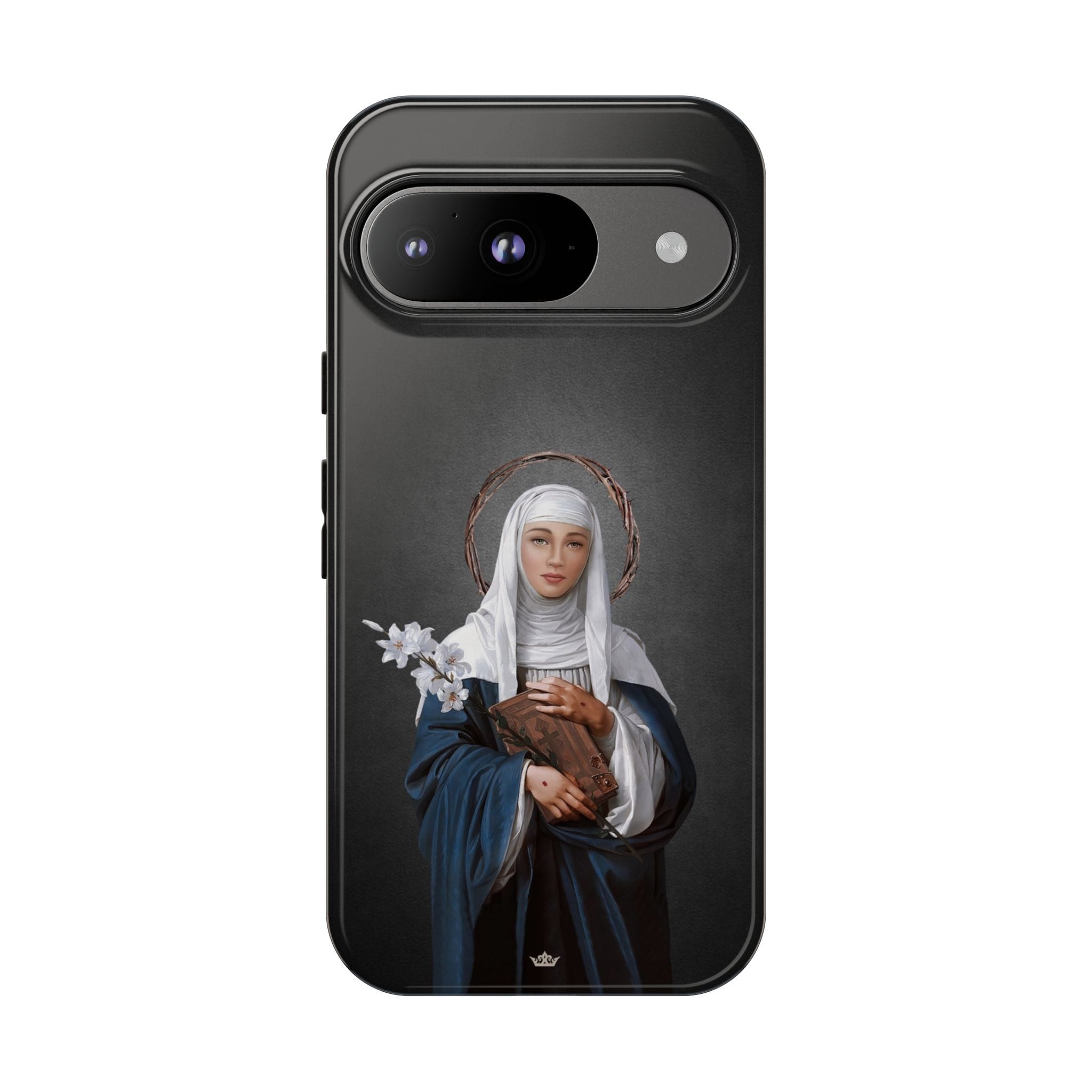 St. Catherine of Siena Hard Phone Case (Dark) Copyright VENXARA