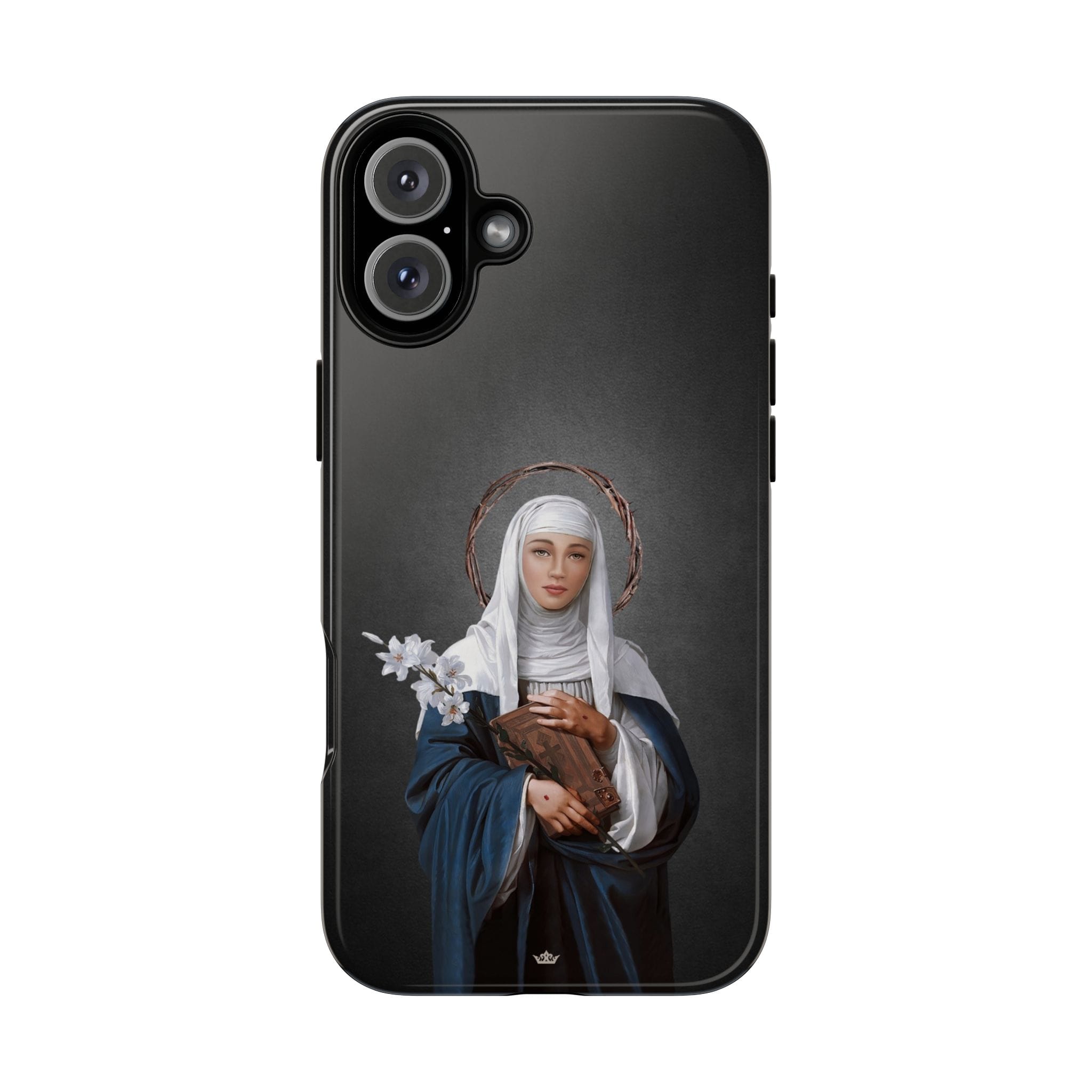 St. Catherine of Siena Hard Phone Case (Dark) Copyright VENXARA