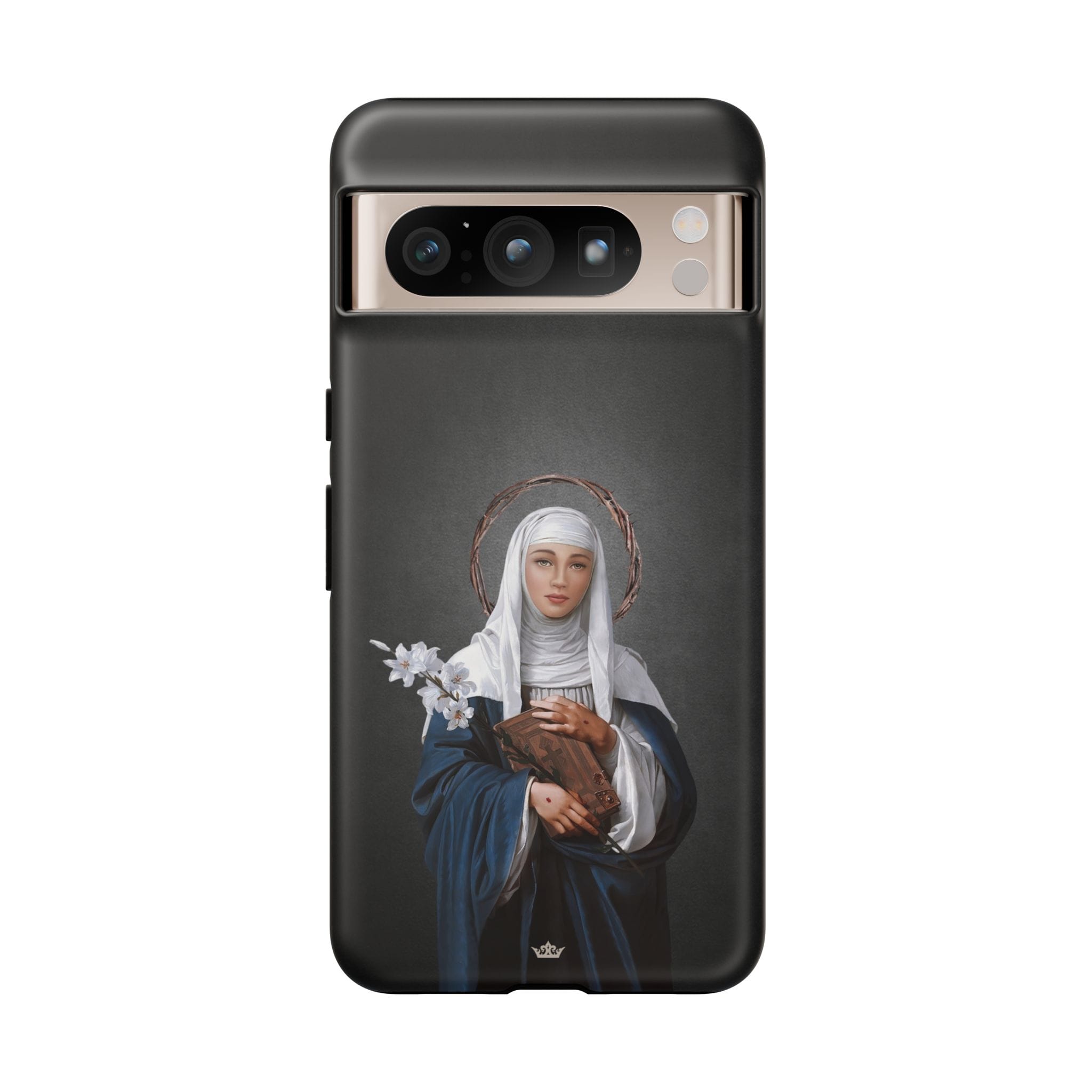 St. Catherine of Siena Hard Phone Case (Dark) Copyright VENXARA