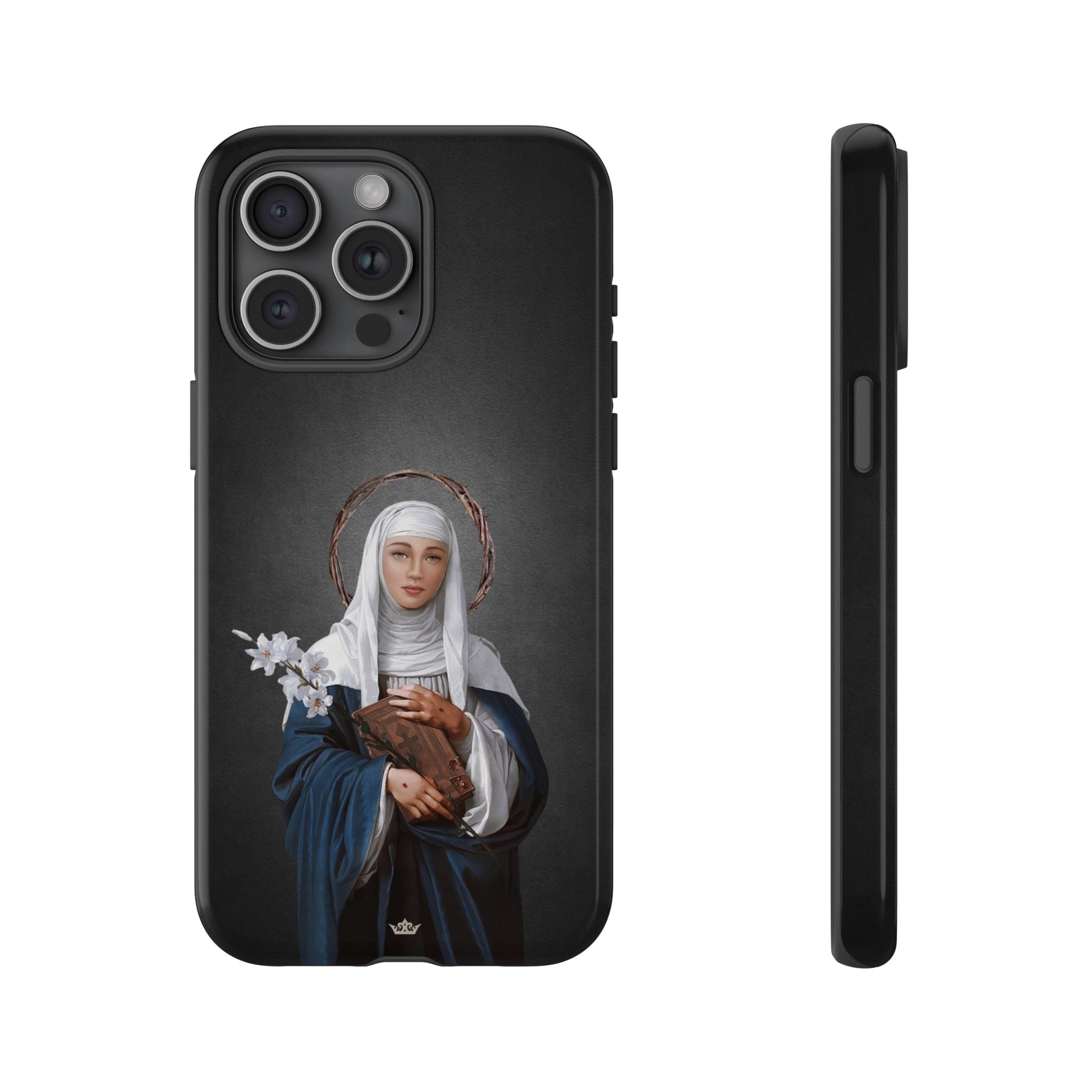 St. Catherine of Siena Hard Phone Case (Dark) Copyright VENXARA