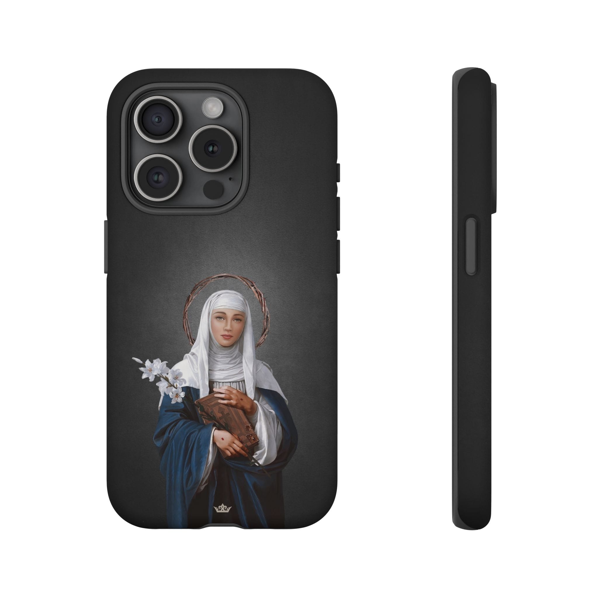 St. Catherine of Siena Hard Phone Case (Dark) Copyright VENXARA