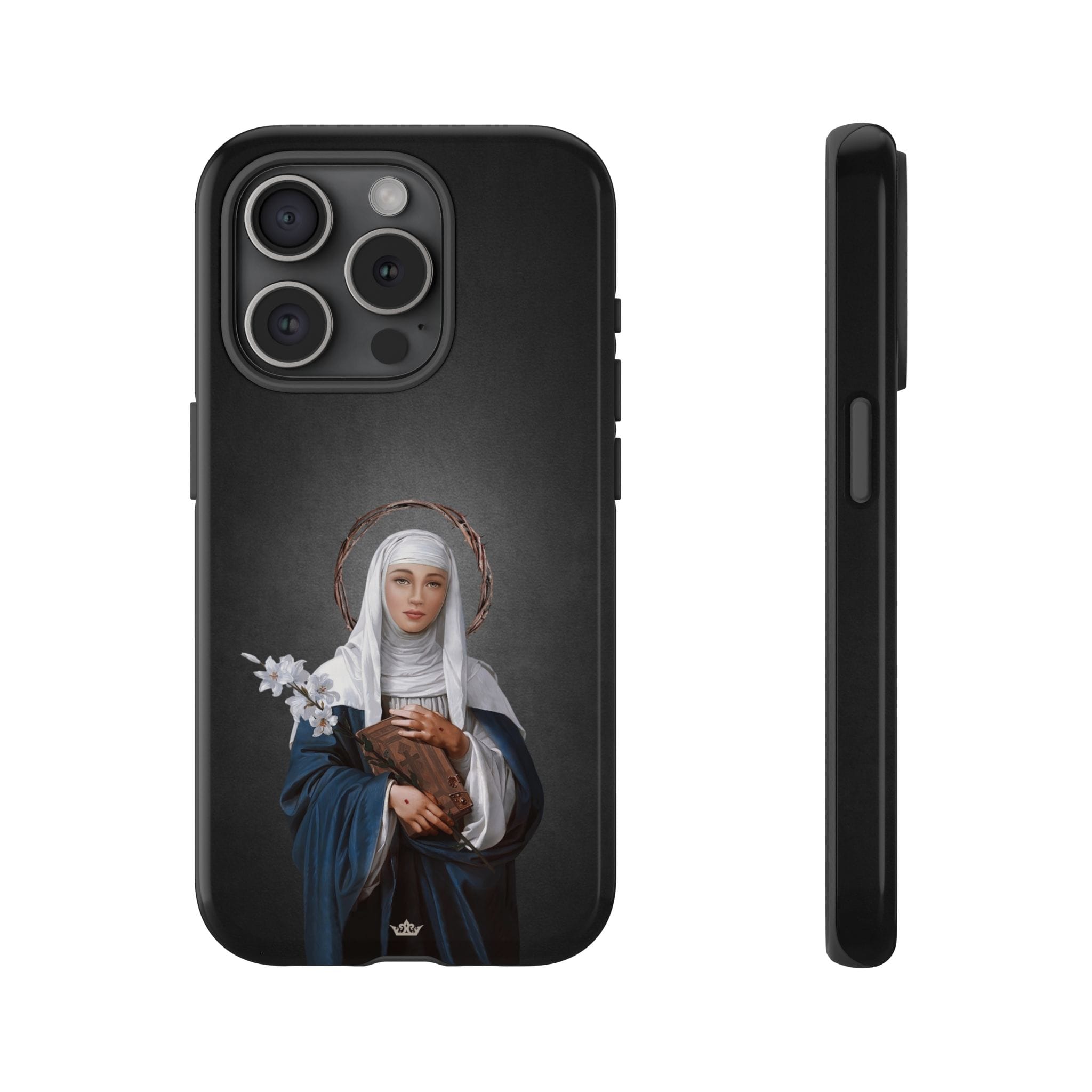 St. Catherine of Siena Hard Phone Case (Dark) Copyright VENXARA