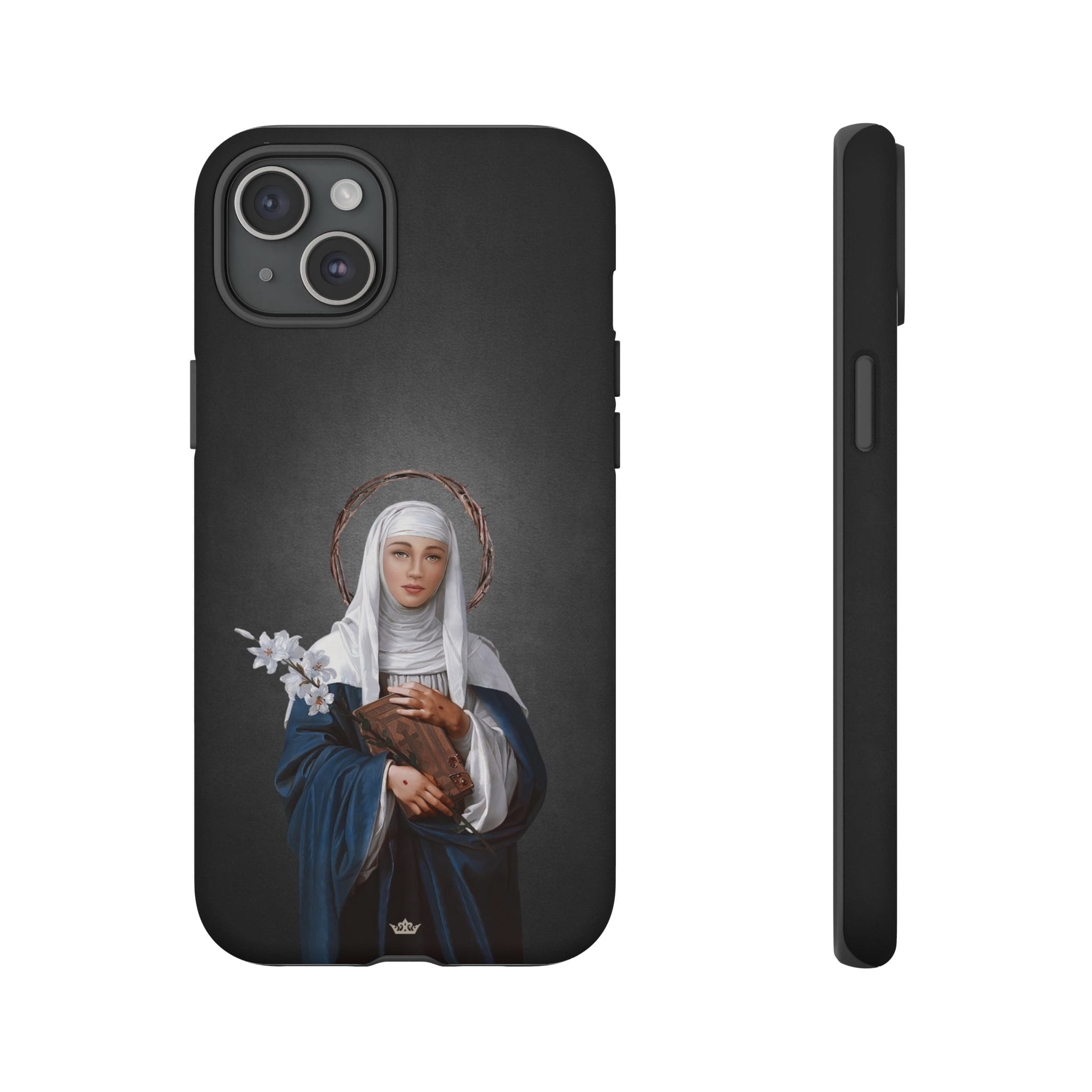 St. Catherine of Siena Hard Phone Case (Dark) Copyright VENXARA