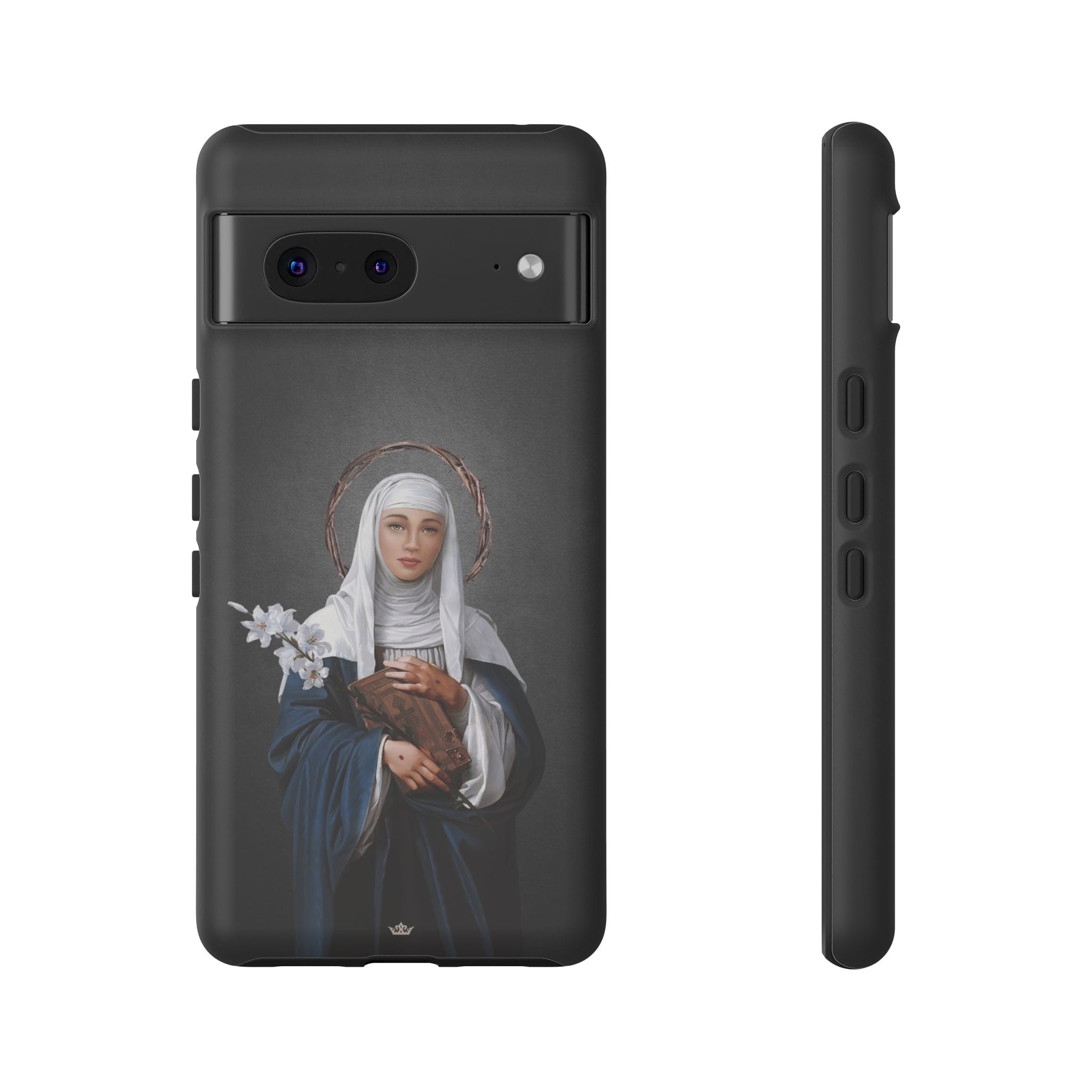 St. Catherine of Siena Hard Phone Case (Dark) Copyright VENXARA