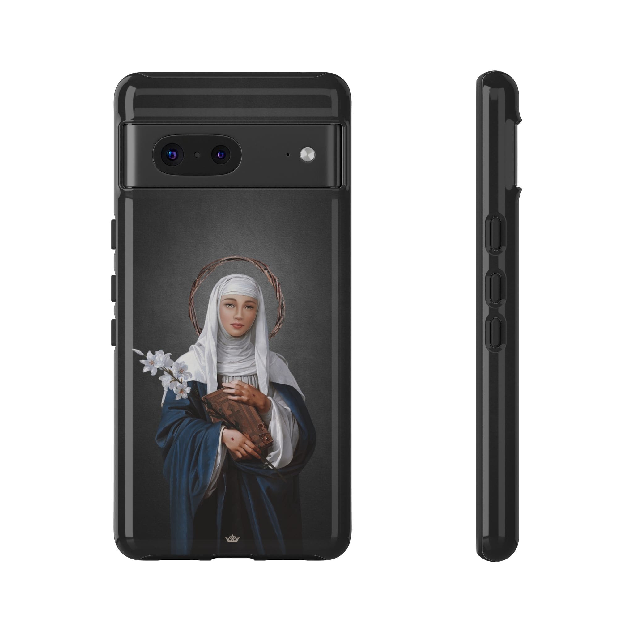 St. Catherine of Siena Hard Phone Case (Dark) Copyright VENXARA