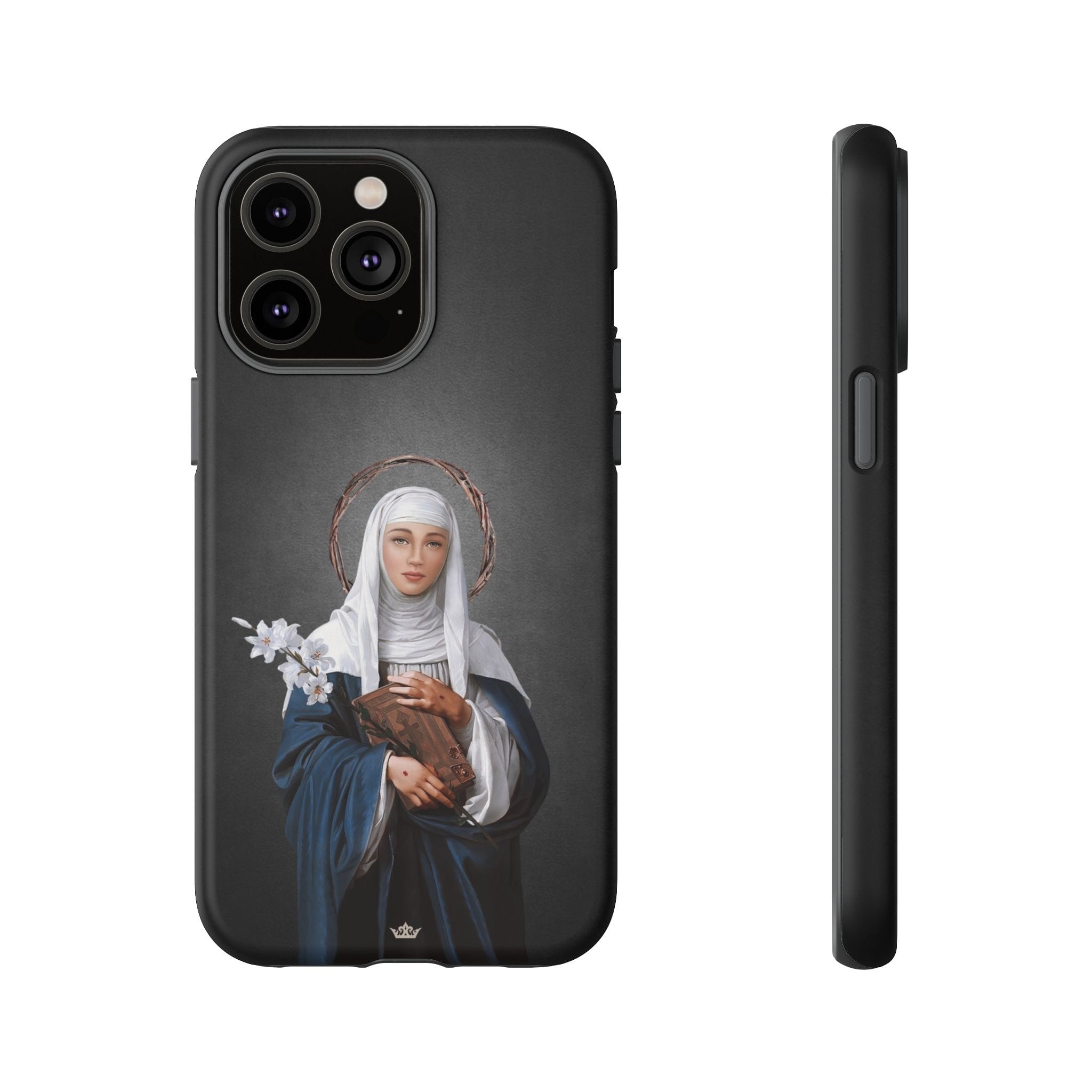 St. Catherine of Siena Hard Phone Case (Dark) Copyright VENXARA