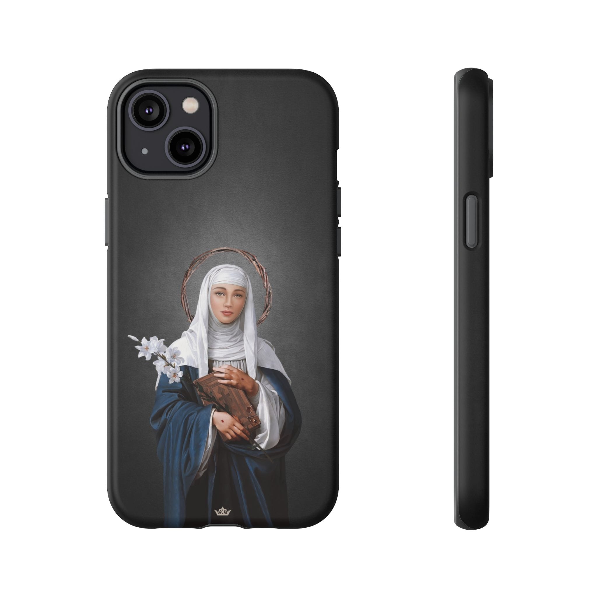 St. Catherine of Siena Hard Phone Case (Dark) Copyright VENXARA